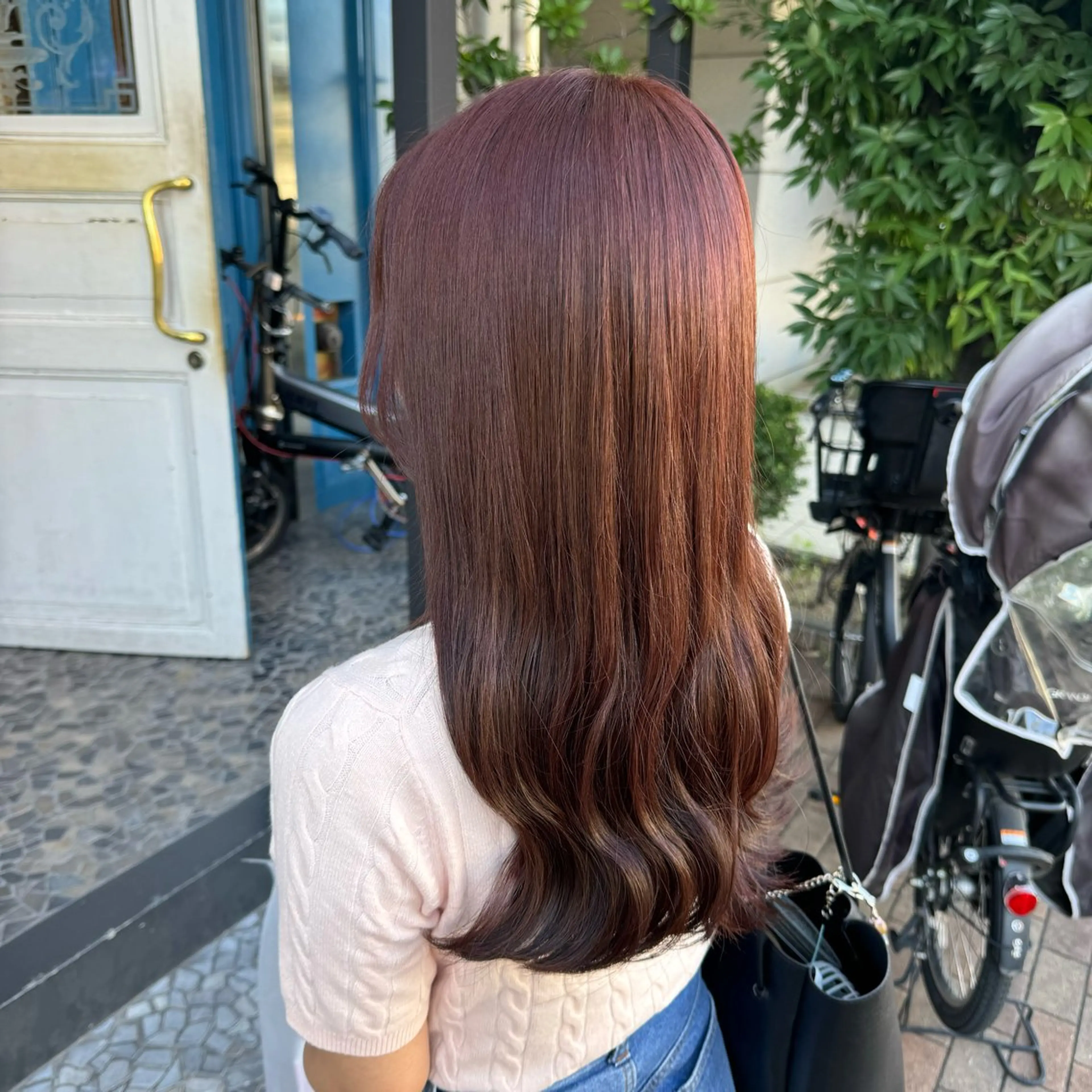 ロング カラー ブラウンカラー ピンクカラー ピンクブラウン  ︎︎ KASUMIのヘアスタイル