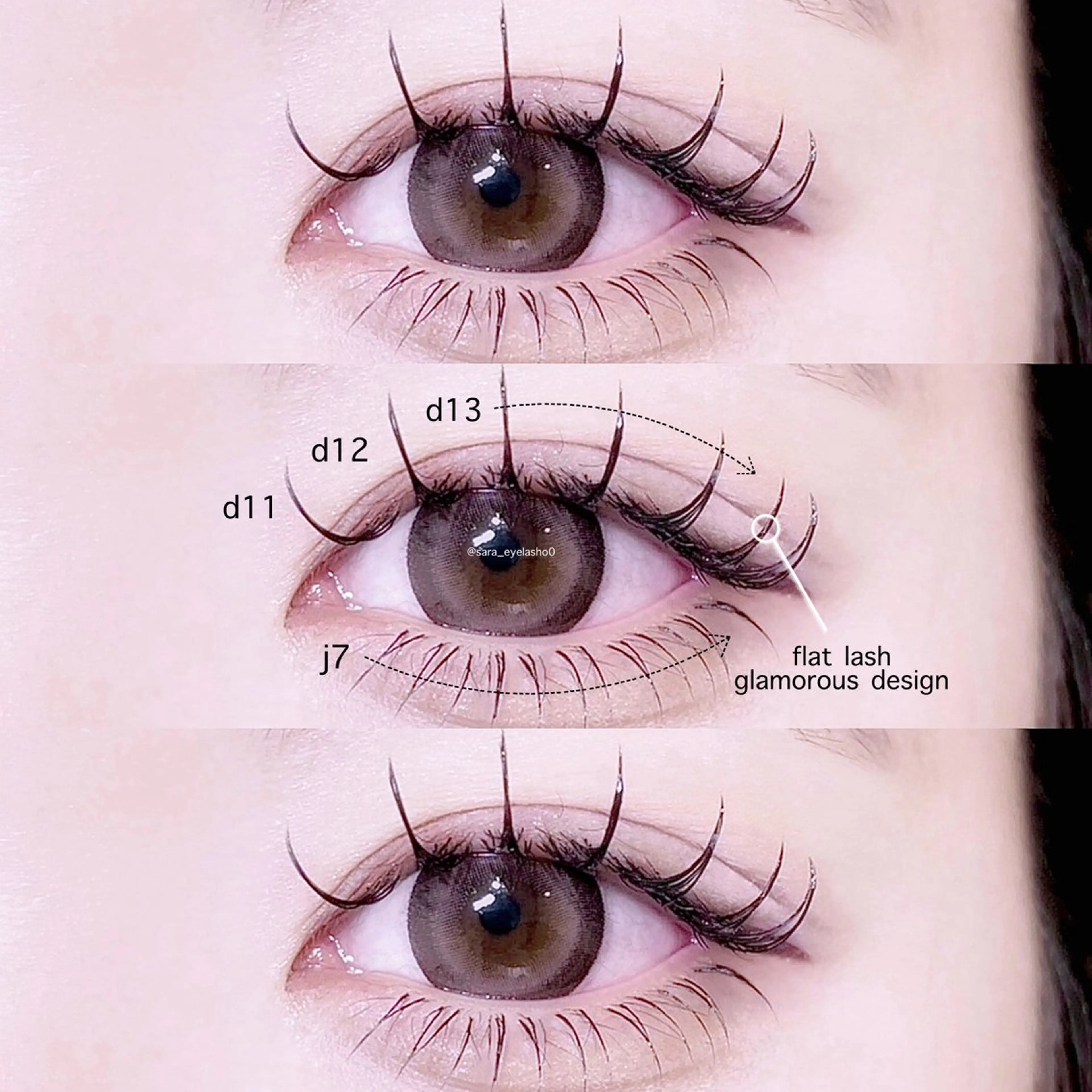 【 上まつ毛エクステ𝟭𝟮𝟬本 】フラットラッシュ ✦の写真
