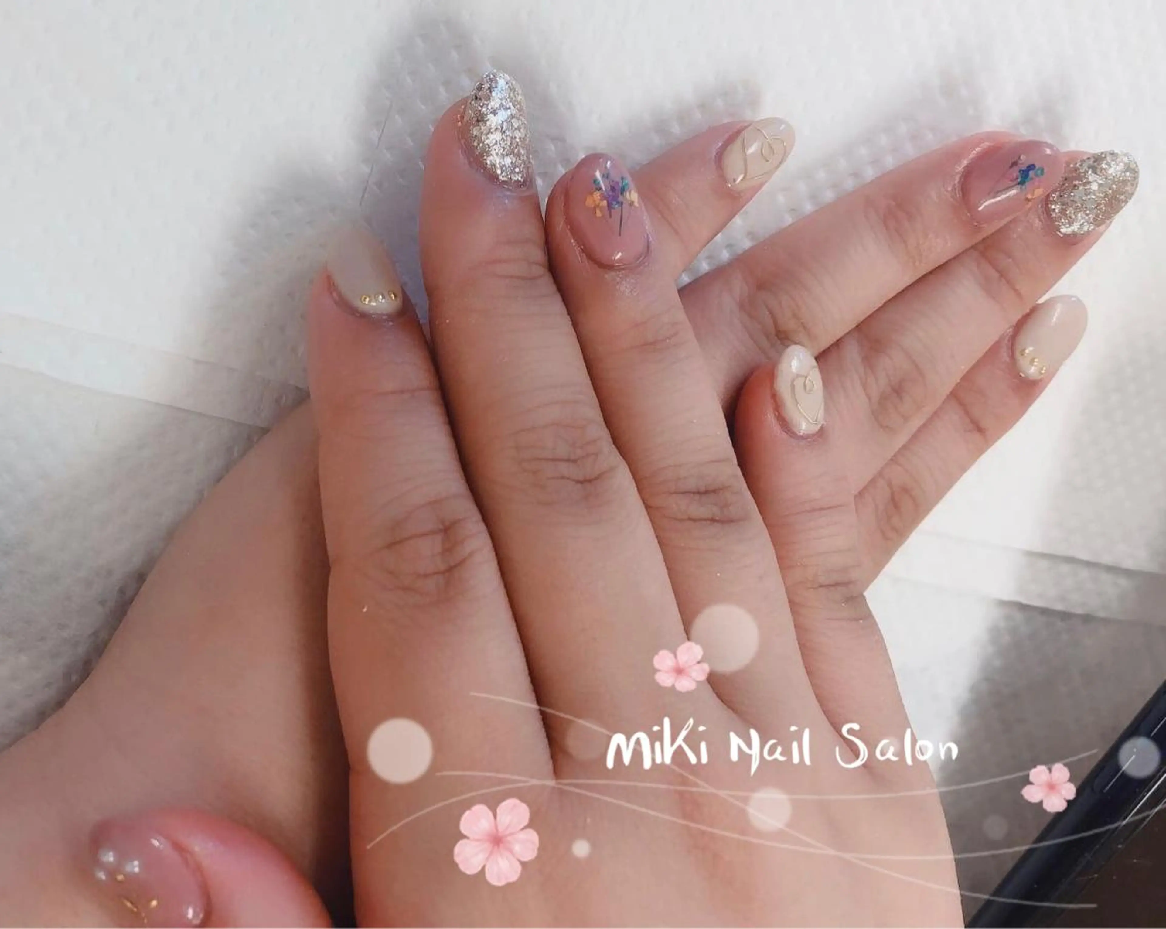 ネイル MiKi Nai池袋 長さだし得意のネイルデザイン