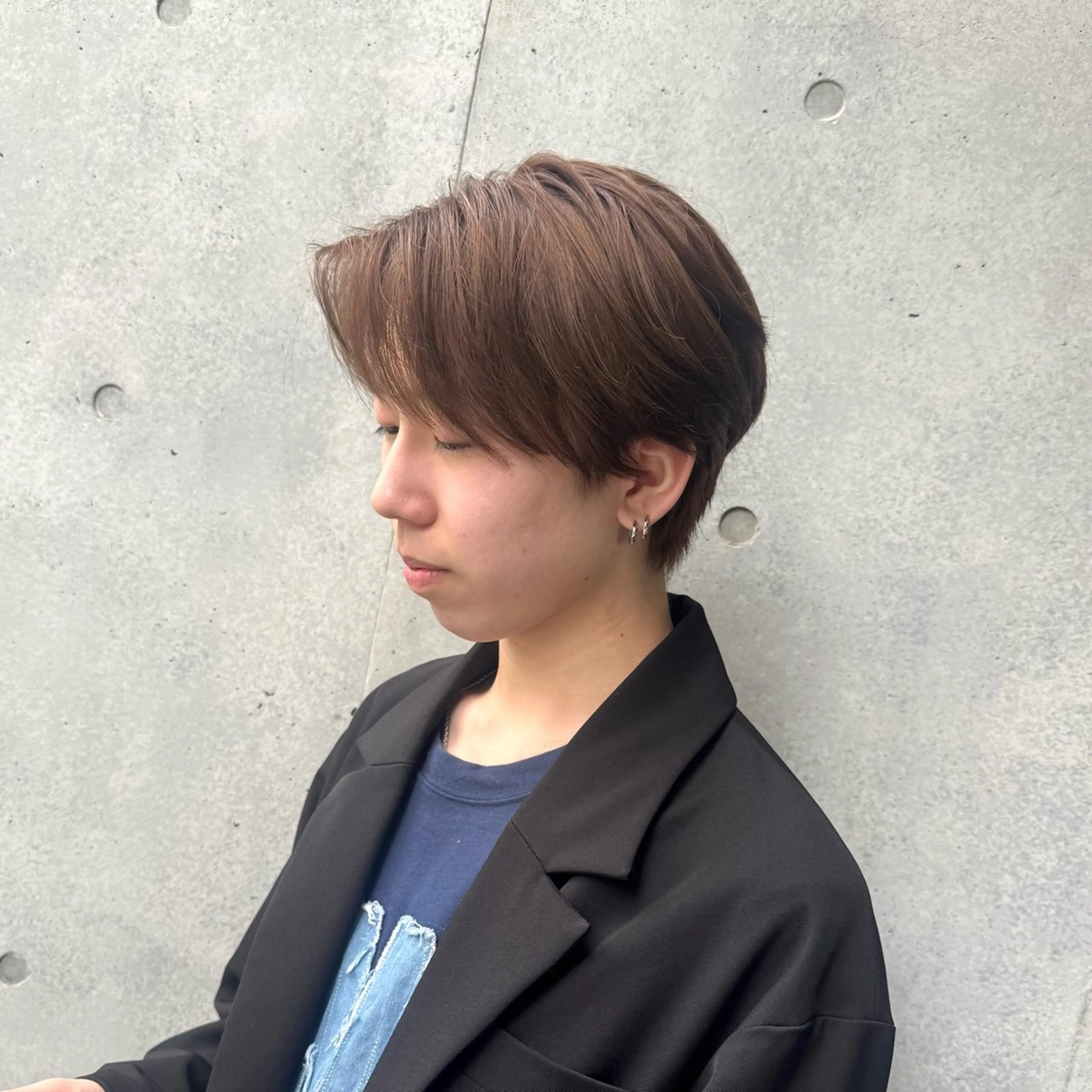 カラー メンズ ベージュカラー ヘーゼル カット ヘアカラー アニメオタク美容師/ メンズ特化/僚汰のヘアスタイル