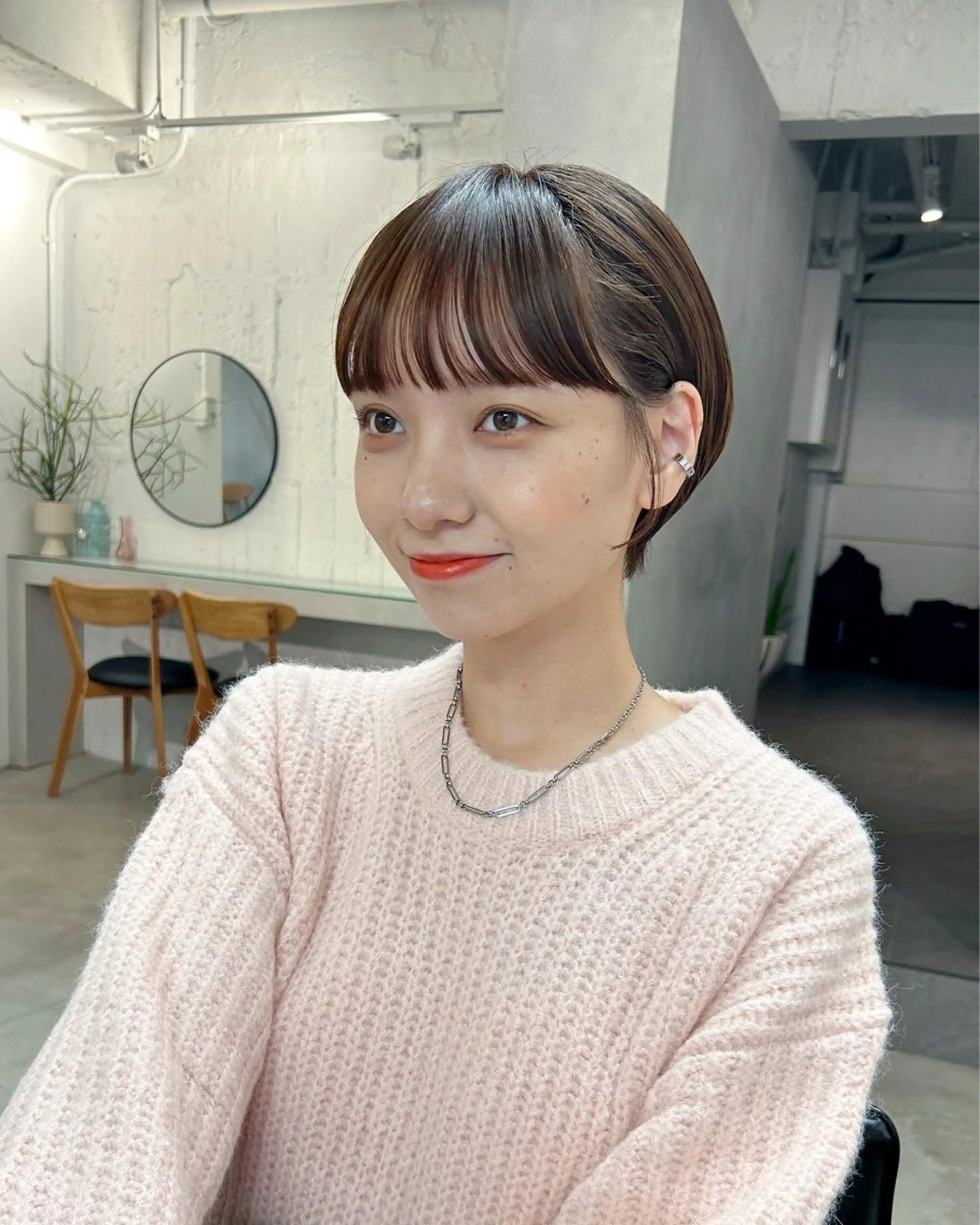 ショート ショートボブ ボブ ショートヘア ワイドバング ❤️ショートカット ・顔周りカット❤️のヘアスタイル