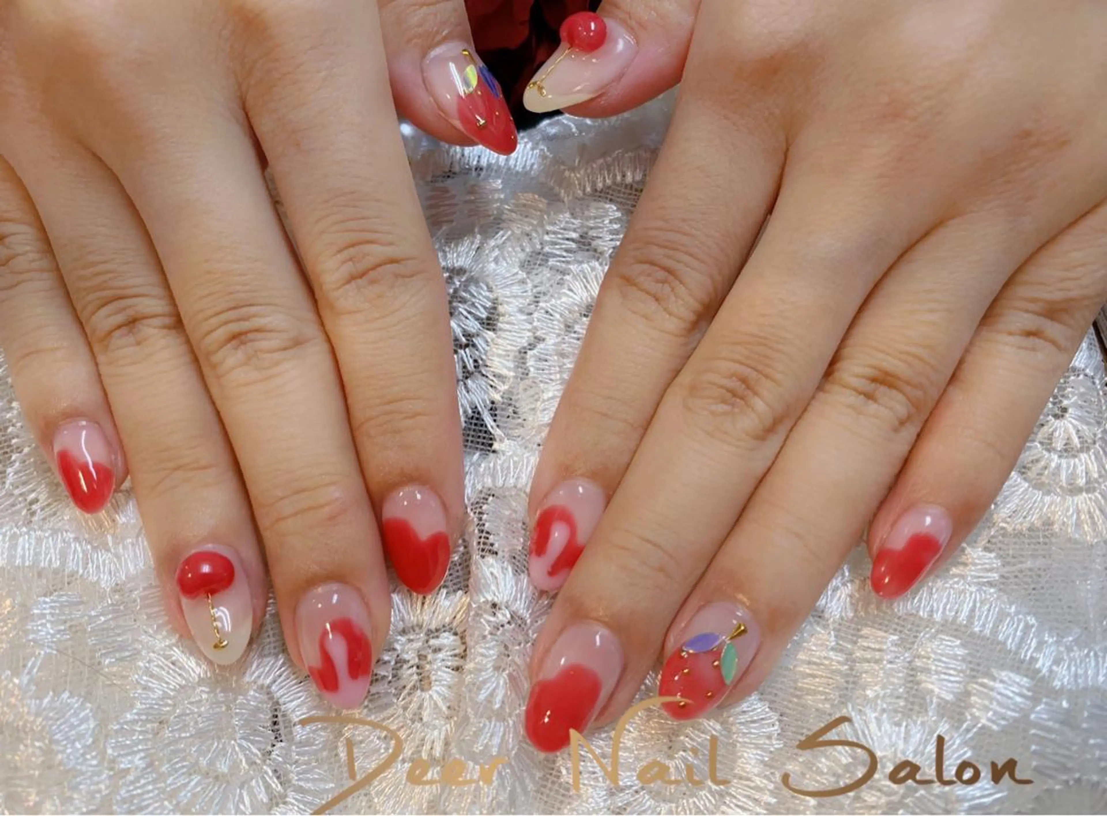 ネイル ハンドネイル Peachy 🍑のネイルデザイン