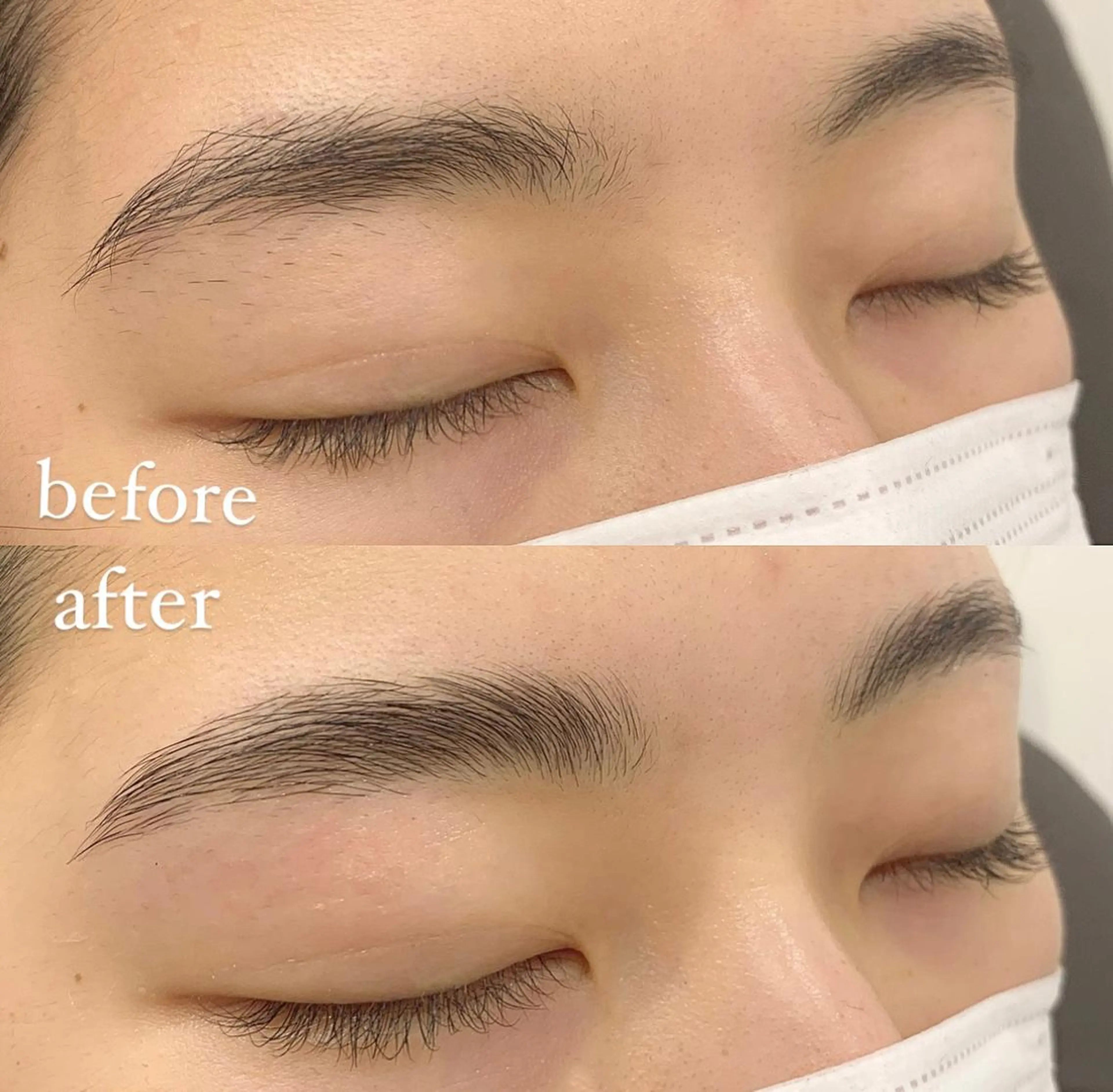 アイブロウ 眉カラー ハリウッドブロウリフト 眉毛ワックス脱毛 . mihoのマツエク・マツパデザイン