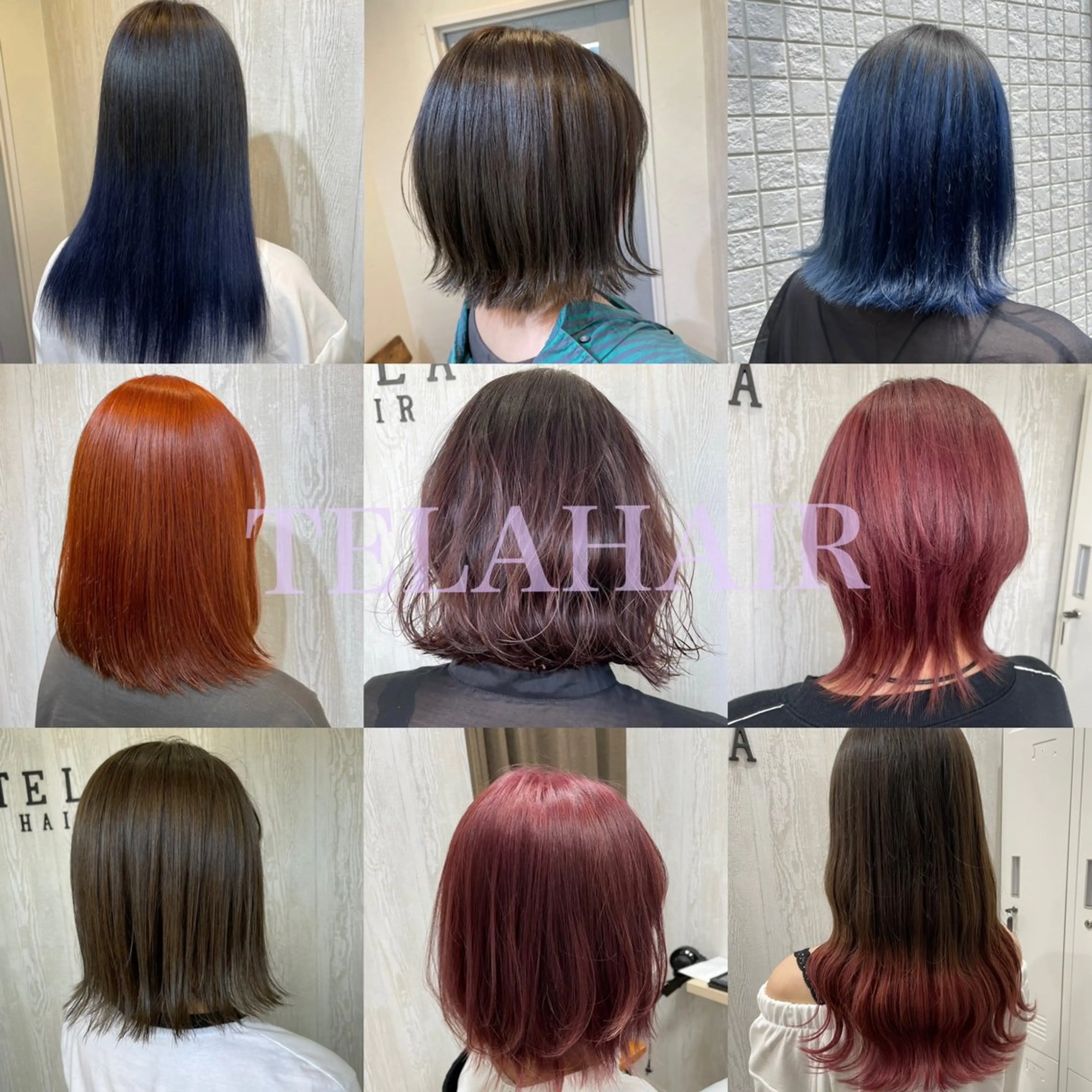 セミロング カラー ヘアアレンジ HUENEST アカデミーサロンのヘアスタイル