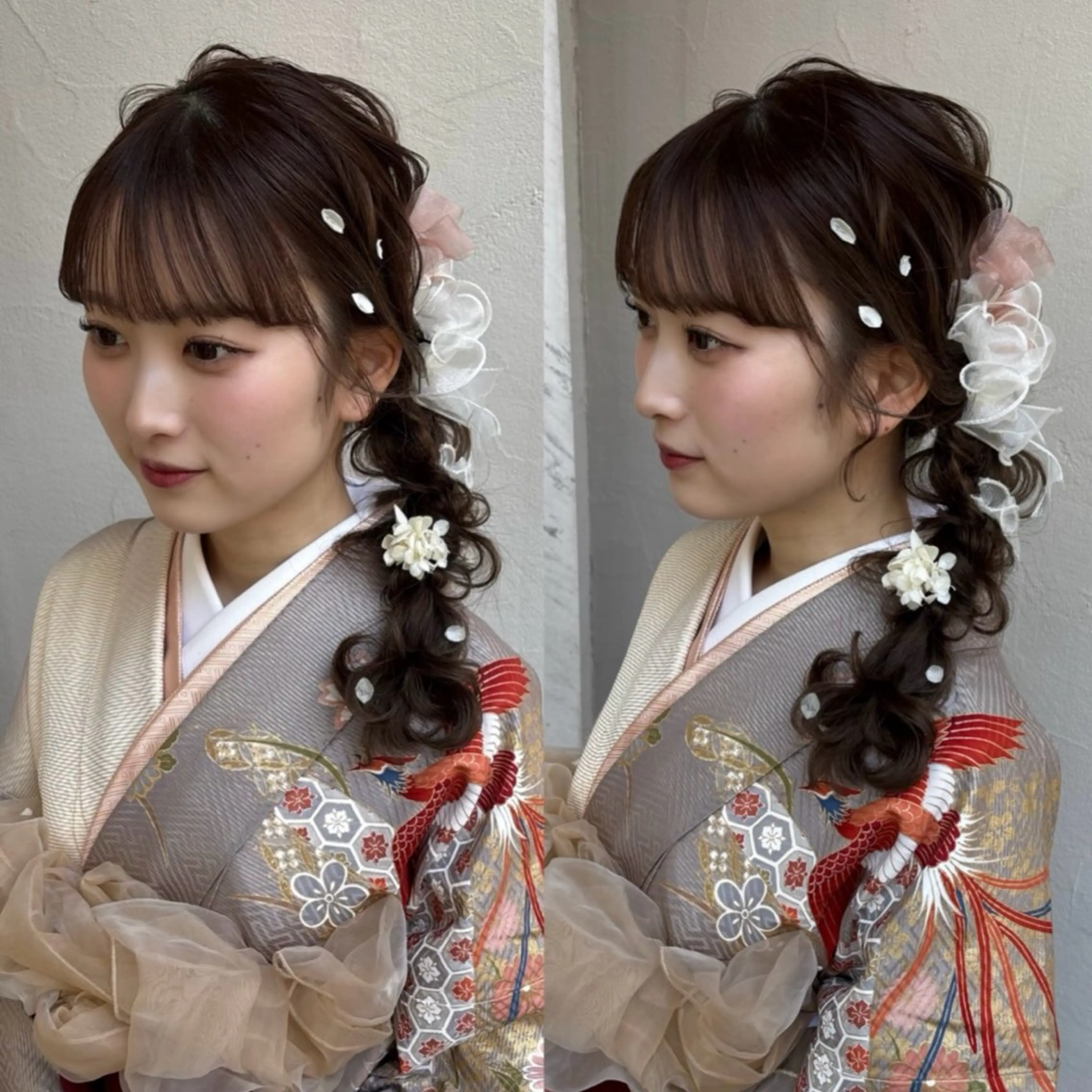 セミロング 着付け Kato Nonokaのヘアスタイル