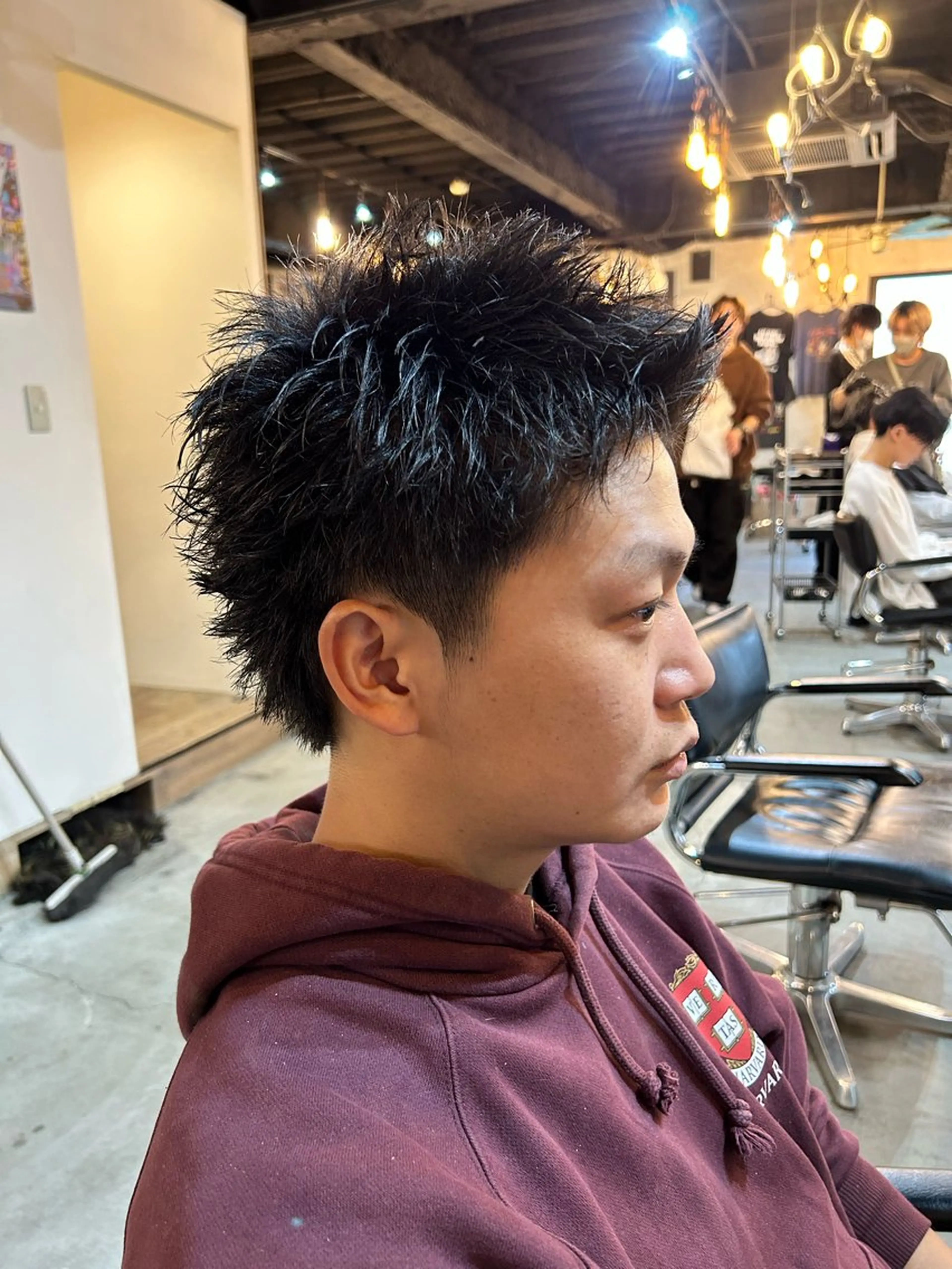 ショート メンズ 曲がる縮毛矯正 /ニュアンス/結希のヘアスタイル