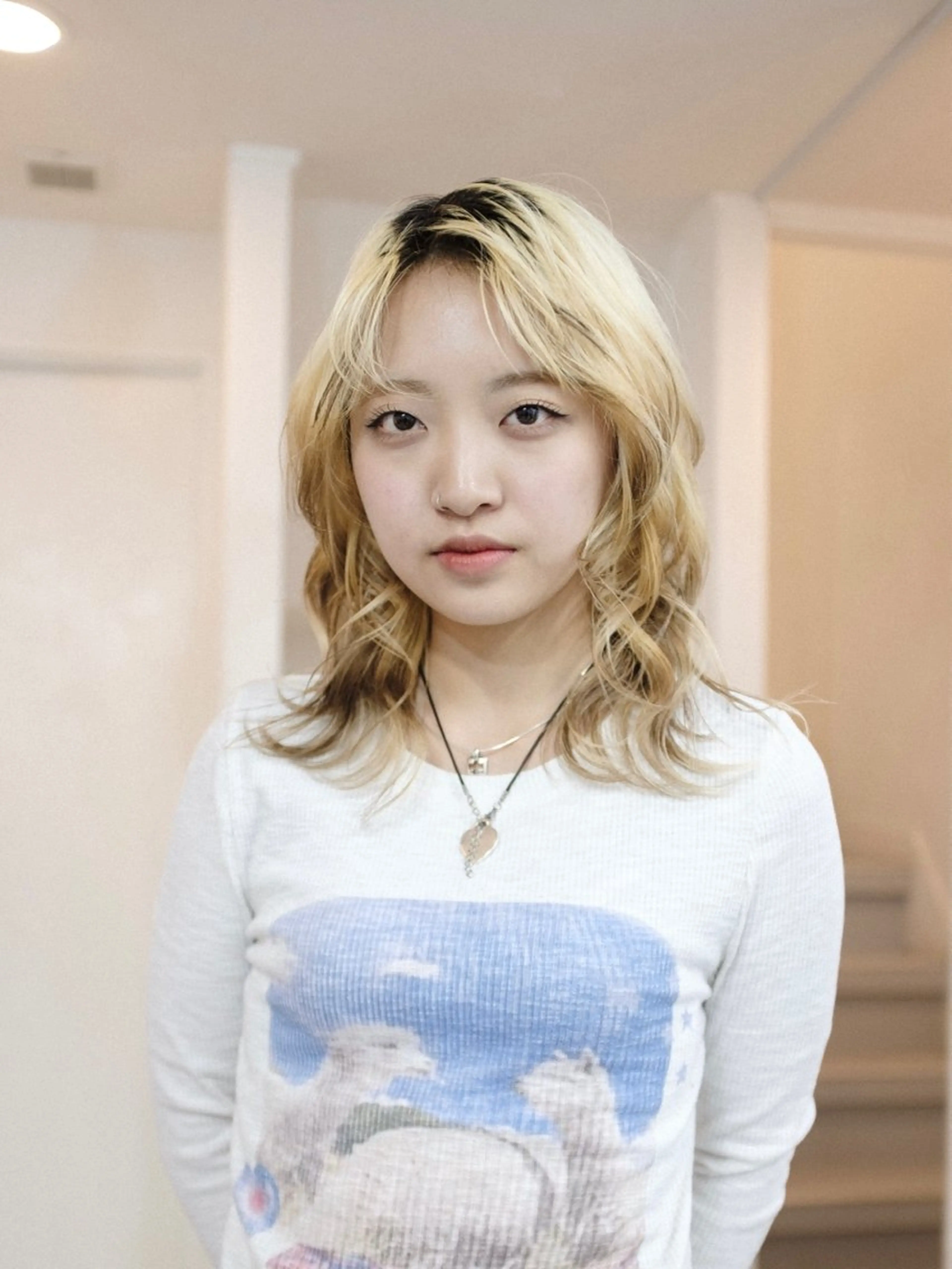 ミディアム ヘアアレンジ 🦠デザインカラー/ 魚瀬あおい🦠のヘアスタイル