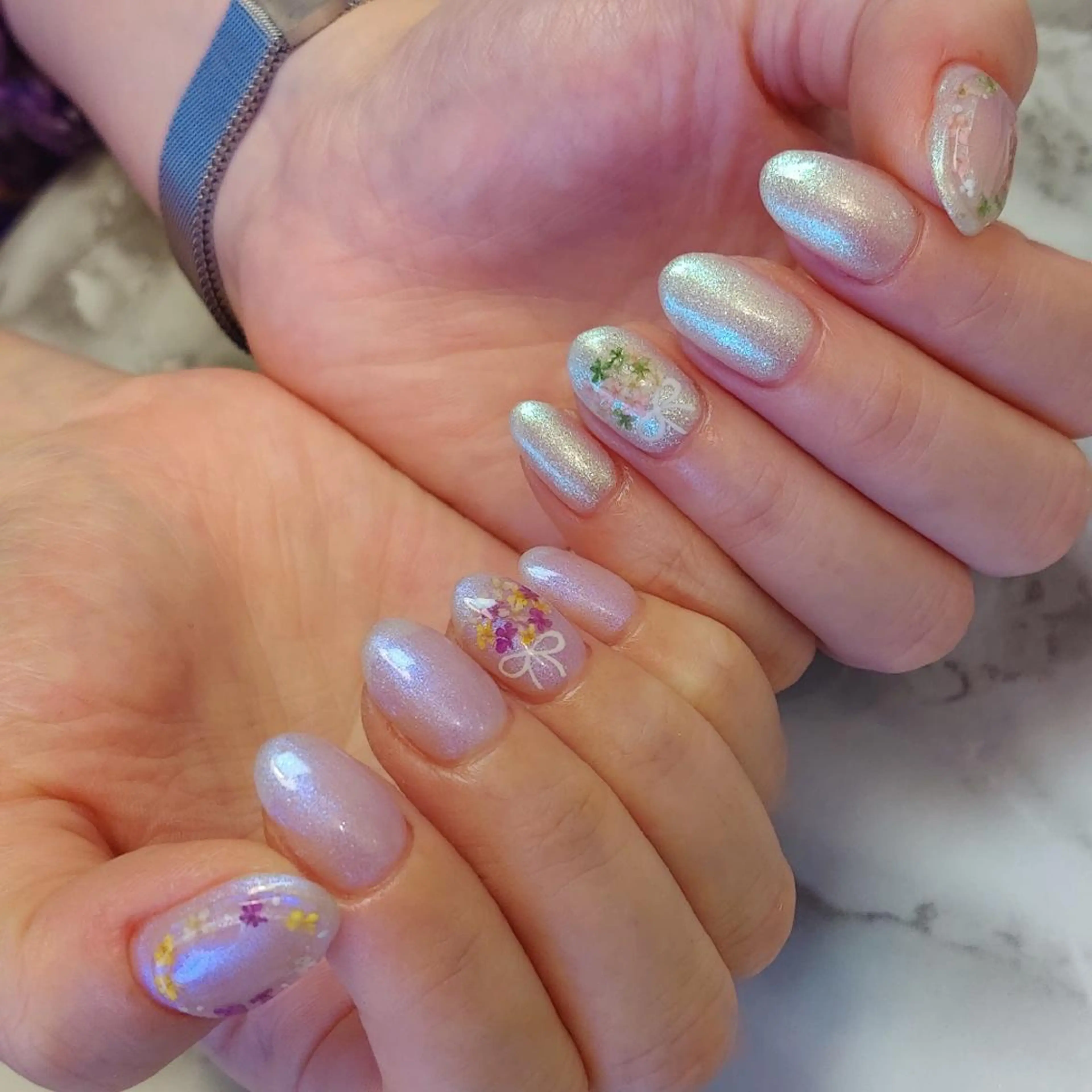 ネイル フラワーネイル ジェヌインネイル 河内のネイルデザイン