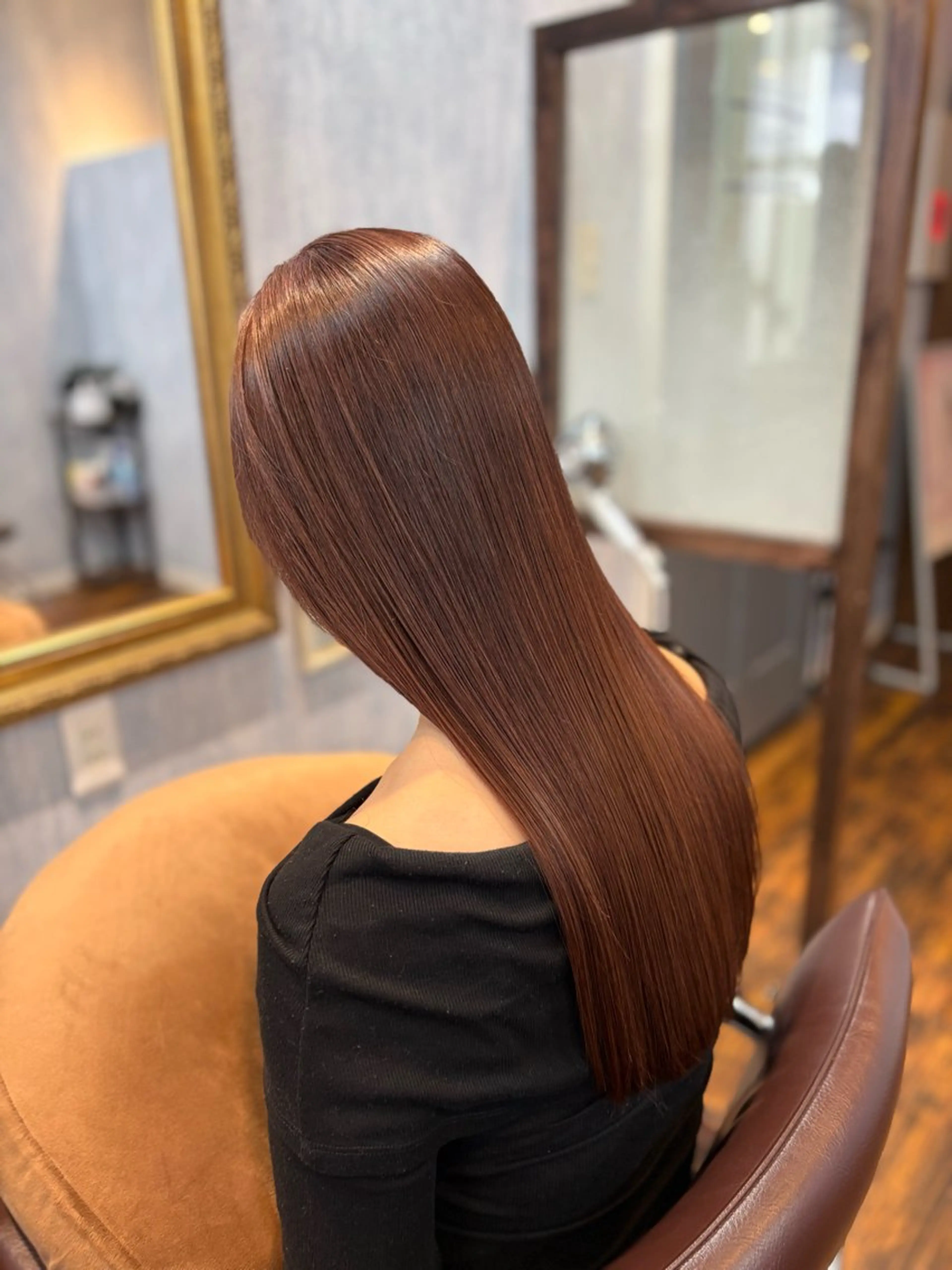ロング くせ毛 髪質改善 縮毛矯正 トリートメント 酸性ストレート カット ヘアカラー トリートメント ✨髪質改善特化✨ Romyリョージ✨のヘアスタイル
