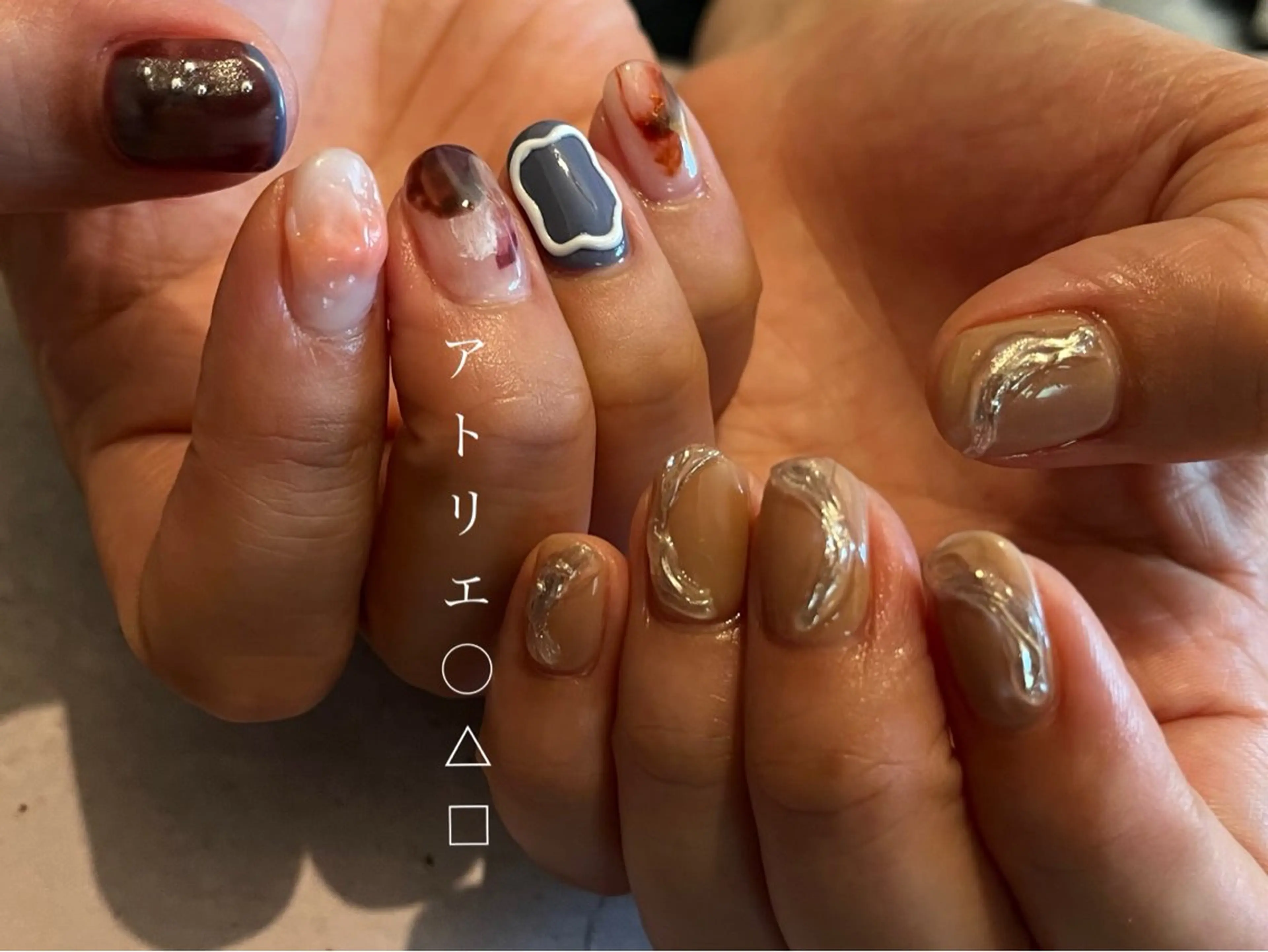 ネイル ハンドネイル アトリエ ○△□のネイルデザイン