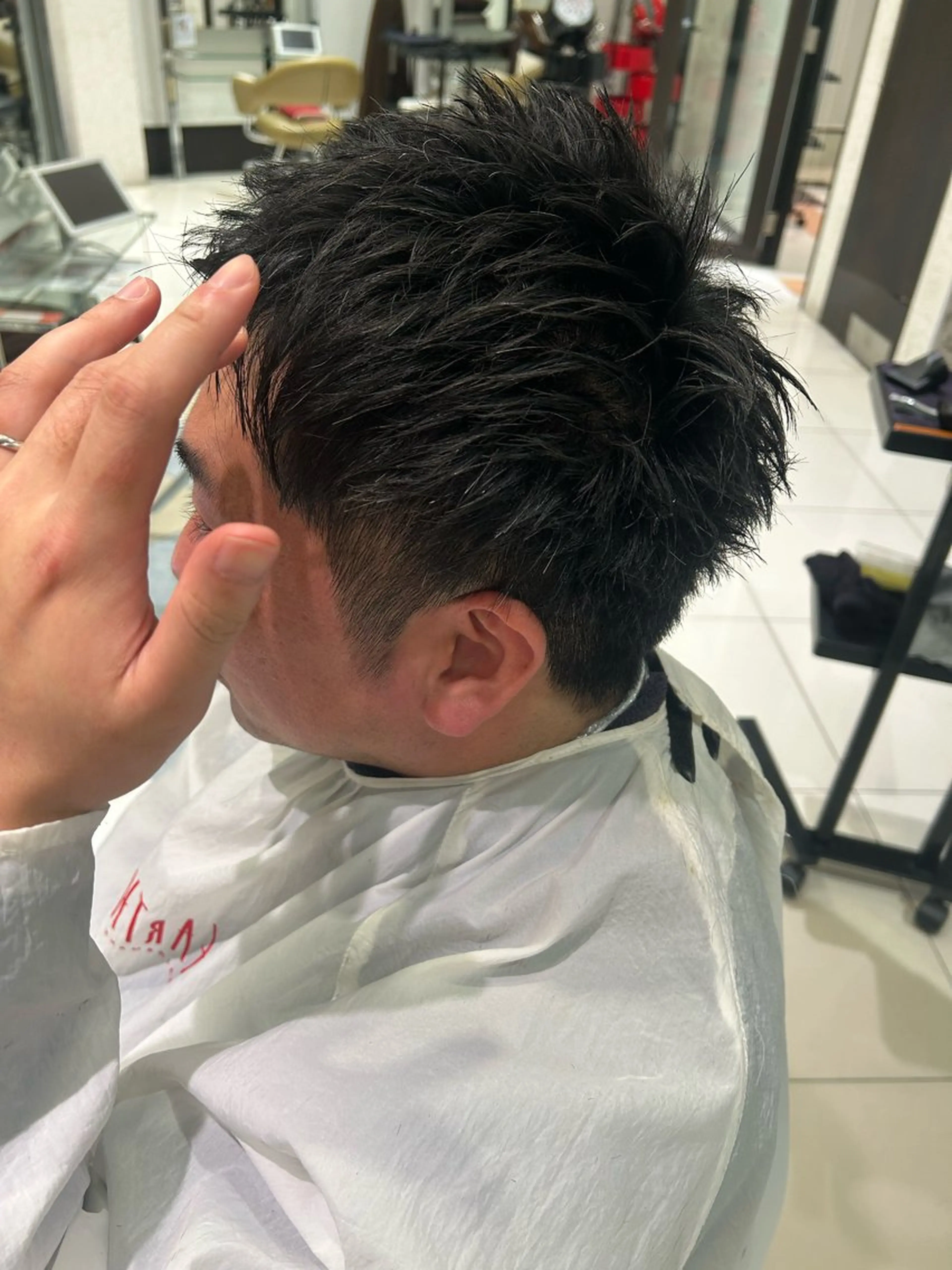 メンズ 靍田 楓華のヘアスタイル