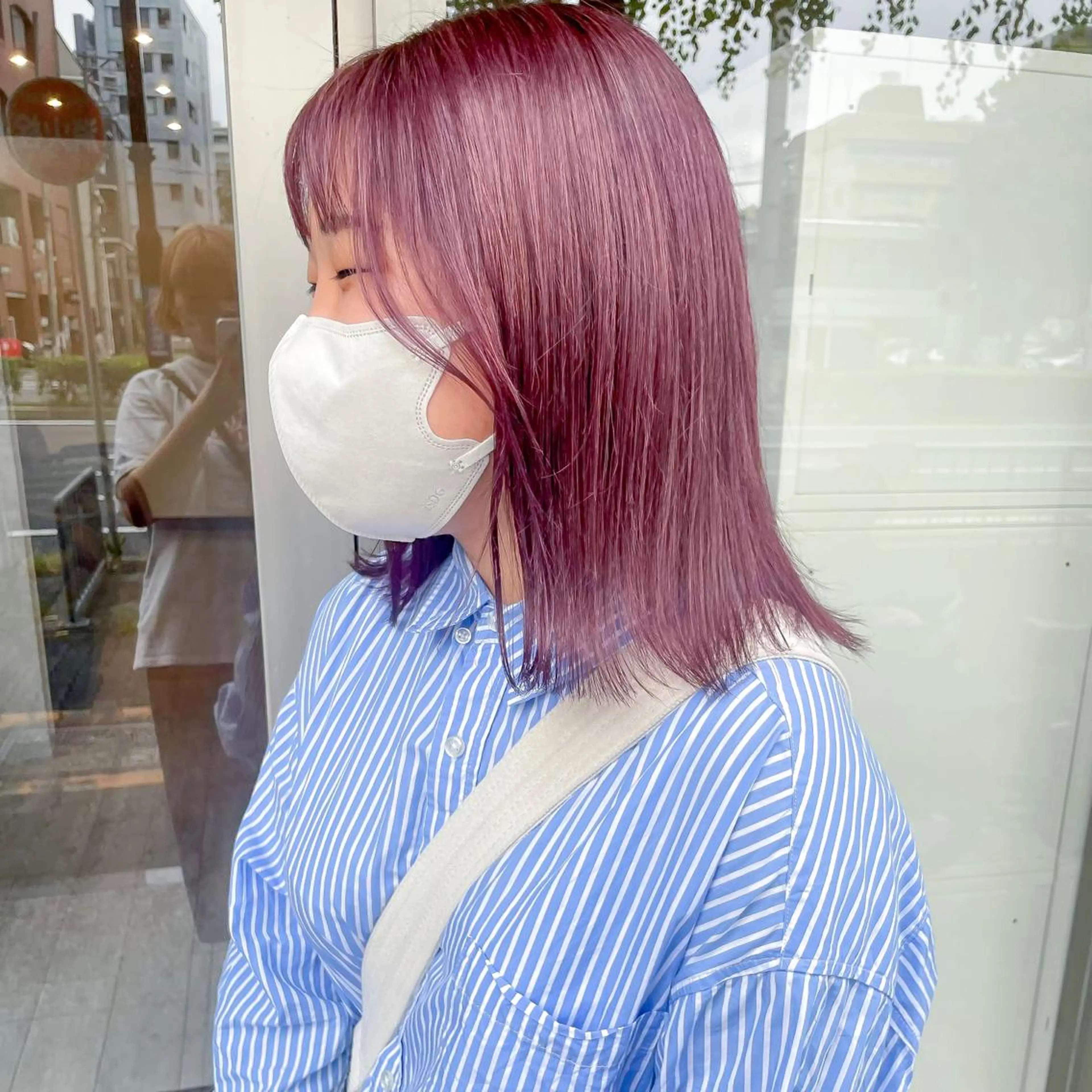 ミディアム カラー メンズ レイヤー/高橋 みく /池下/千種のヘアスタイル