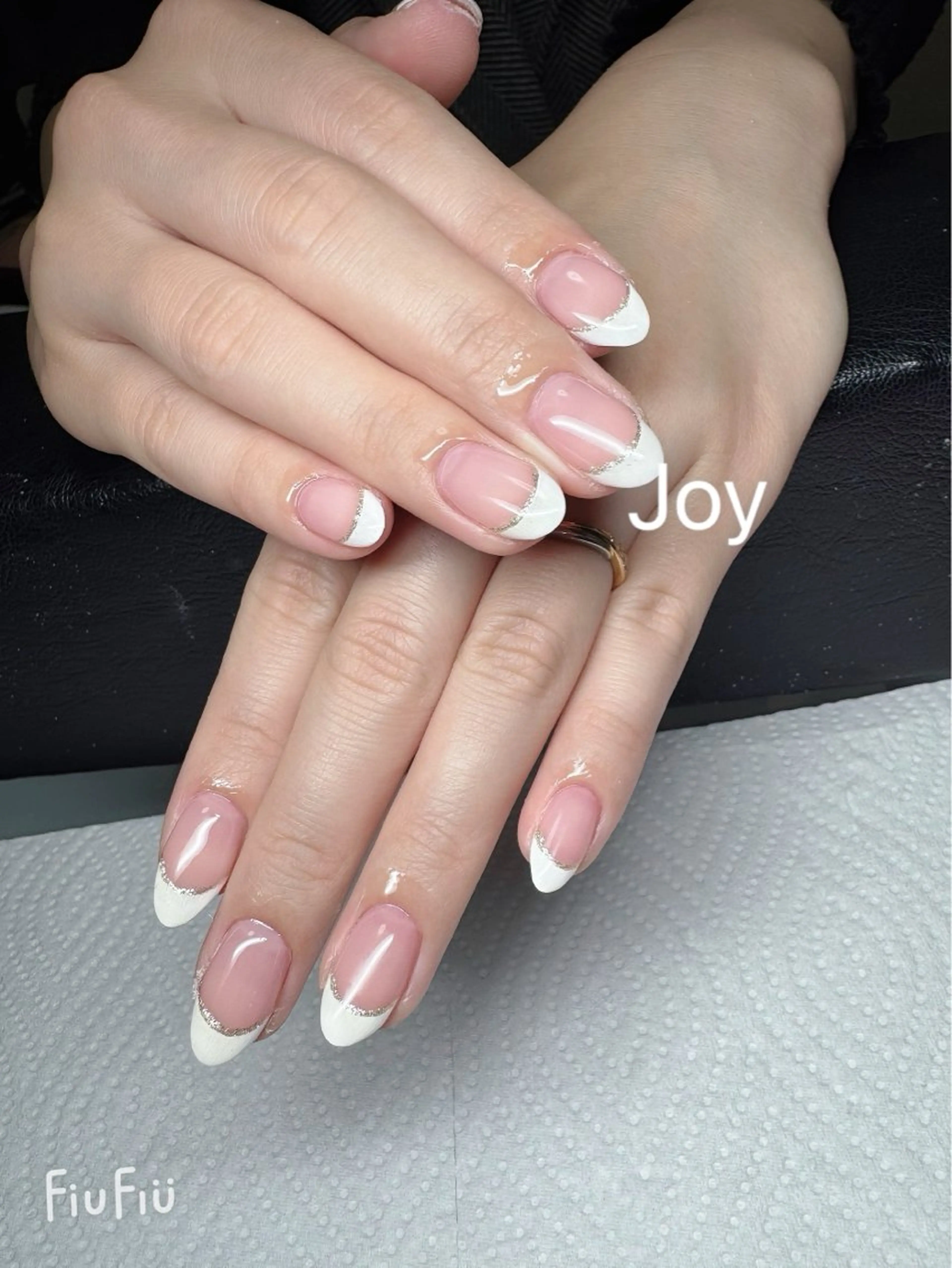 ネイル フレンチネイル ラメ(グリッター) Nail Salon JOYのネイルデザイン