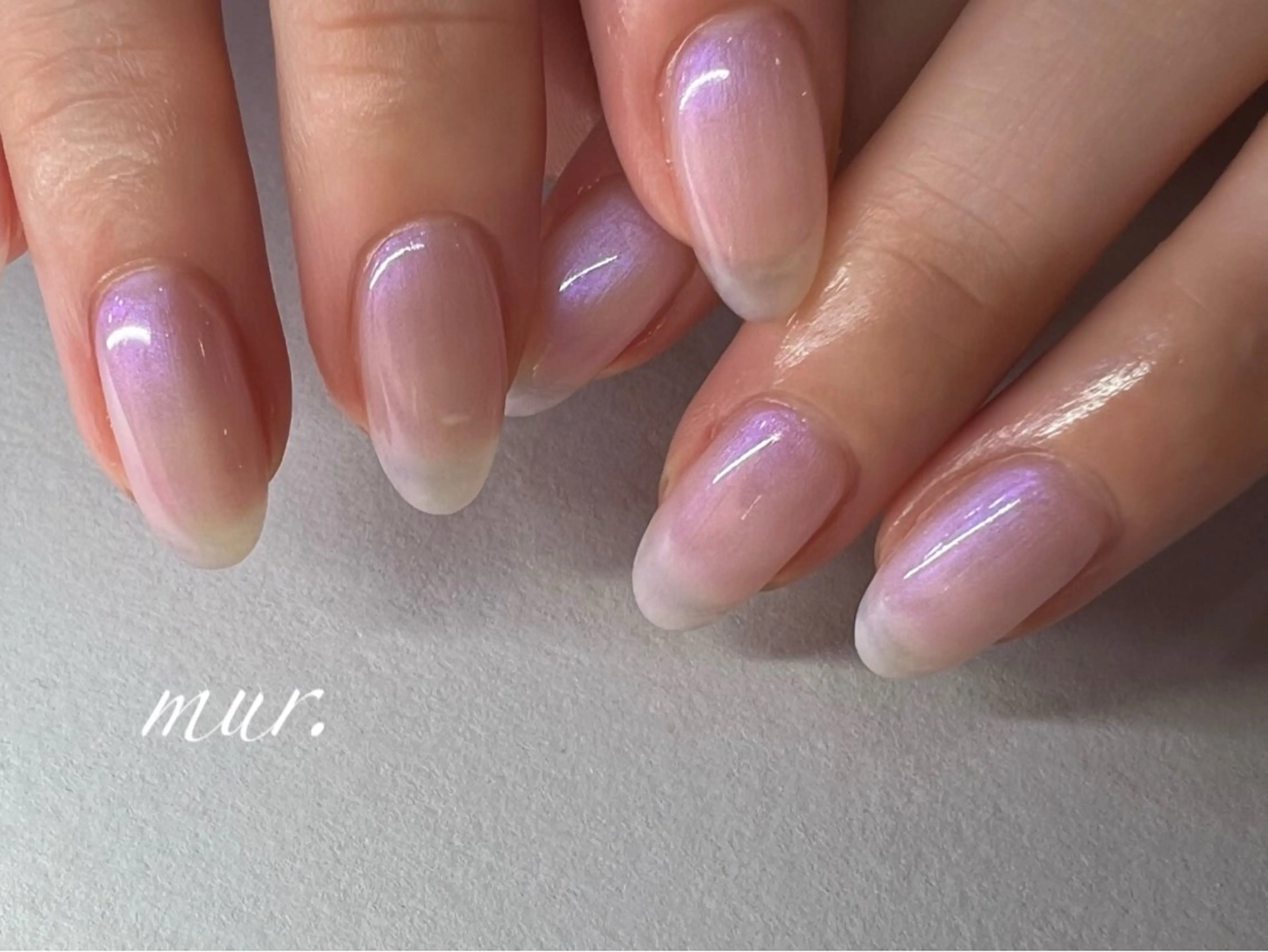 ネイル ジェルネイル 韓国ネイル ラメ(グリッター) ワンカラーネイル シンプルネイル nailsalon mur.のネイルデザイン