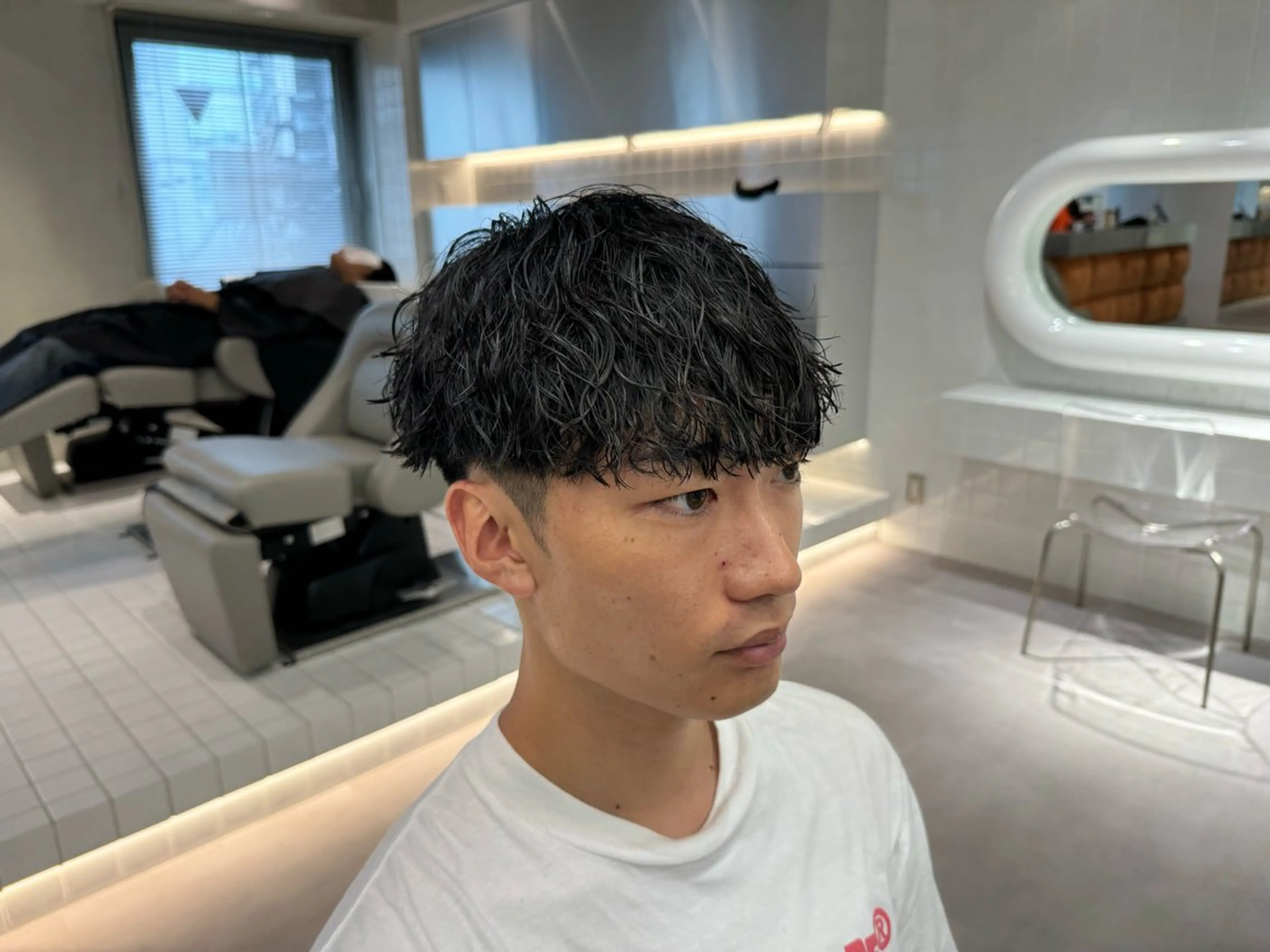 ショート パーマ メンズ 波巻きスパイラルパー マ/シャドウパーマ駿のヘアスタイル