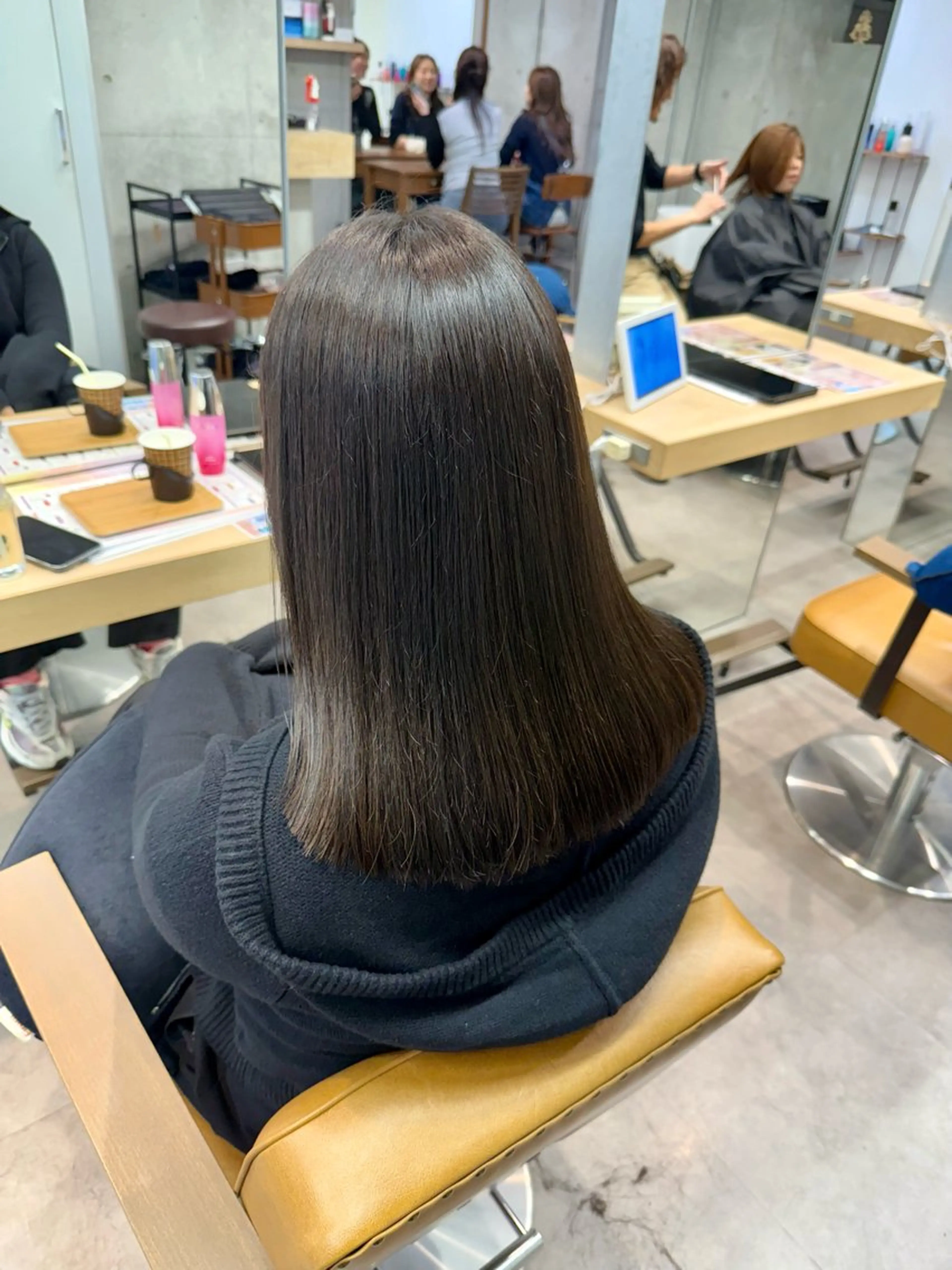 セミロング カット ヘアカラー トリートメント ヘッドスパ ヘアセット 艶カラー/レイヤー/ 顔周り/ゆな🕊️のヘアスタイル