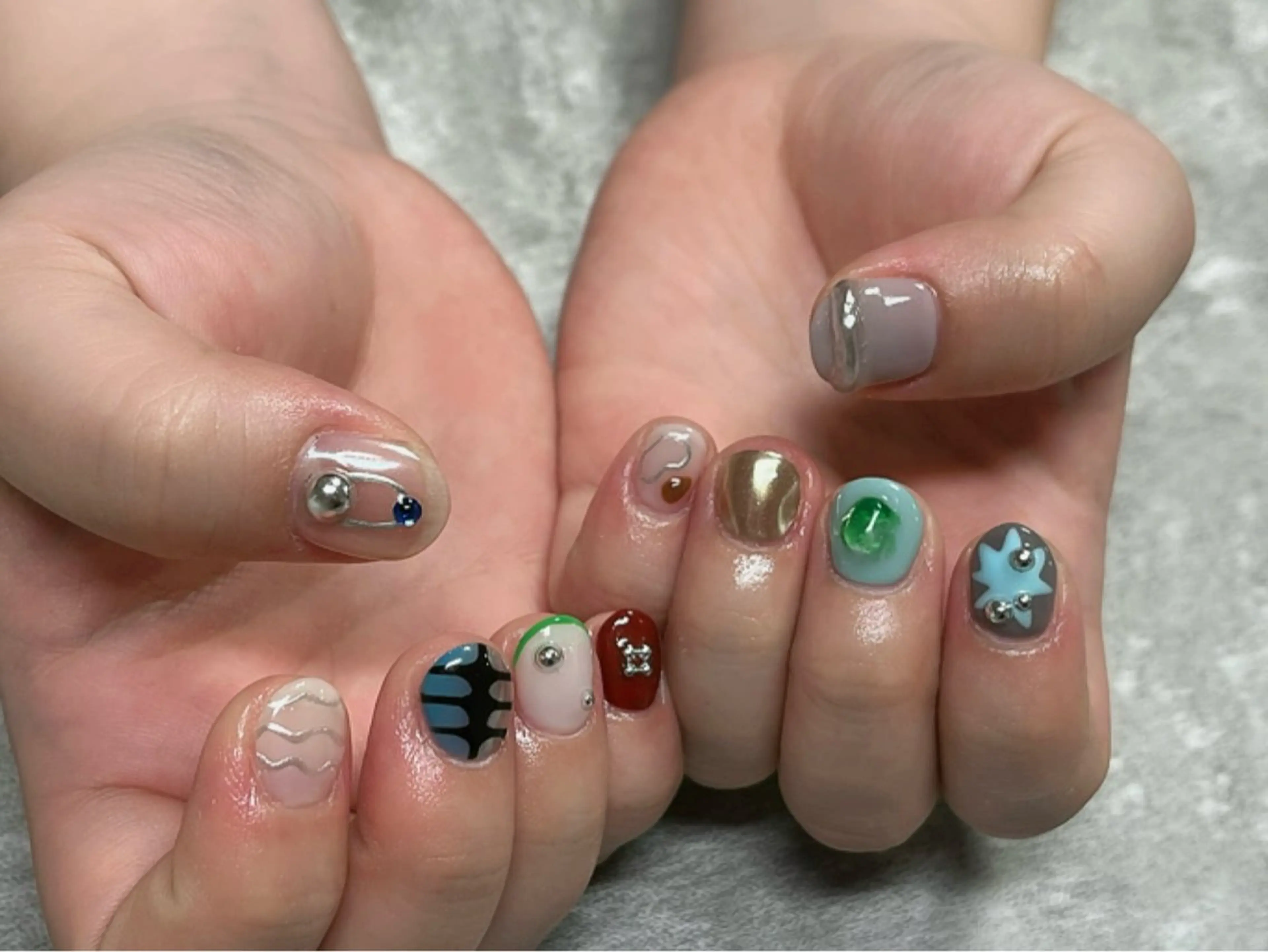 ネイル 【Zina京都駅前】 きぬがわ らむのネイルデザイン