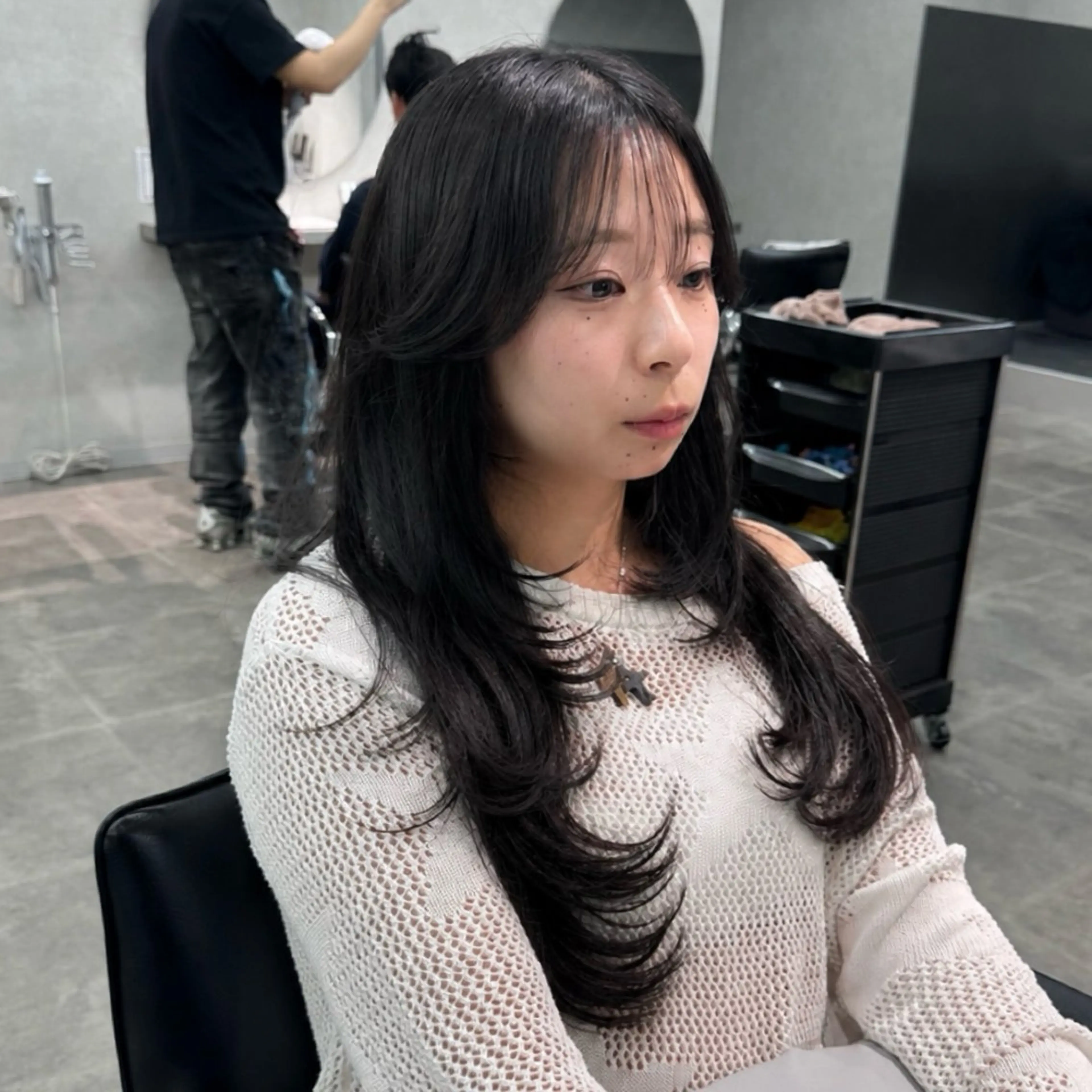 ロング カット ヘアカラー 韓国特化🇰🇷千葉 /レイヤーカット竜生のヘアスタイル