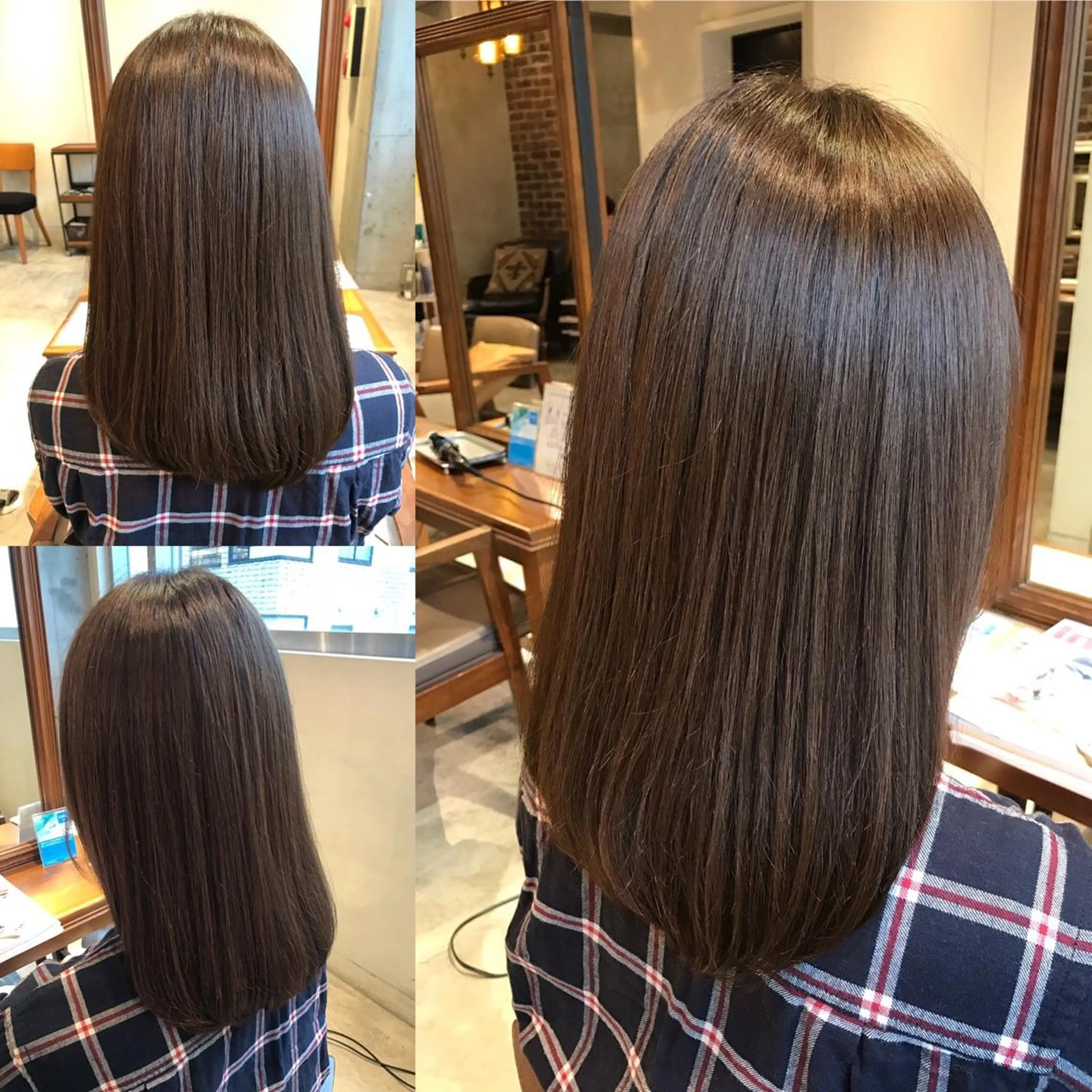 セミロング カラー ヘアアレンジ ベージュカラー ブラウンカラー 小林 佳祐のヘアスタイル