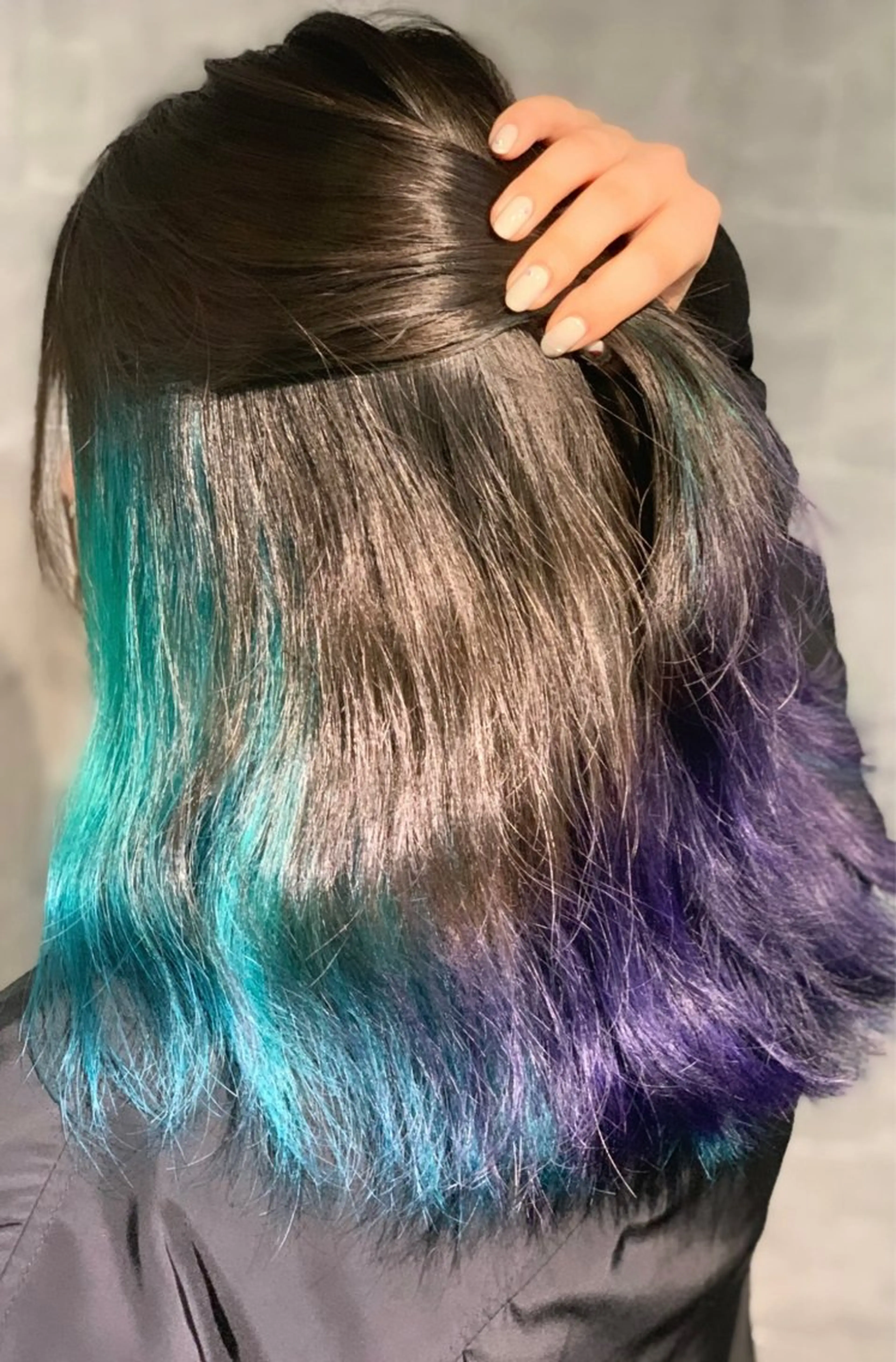 ロング 髪質改善 韓国風ヘア 縮毛矯正 ank classic hair【アンククラシックヘアー】所属・メンズスタイル バレイヤージュ　齋藤のヘアスタイル