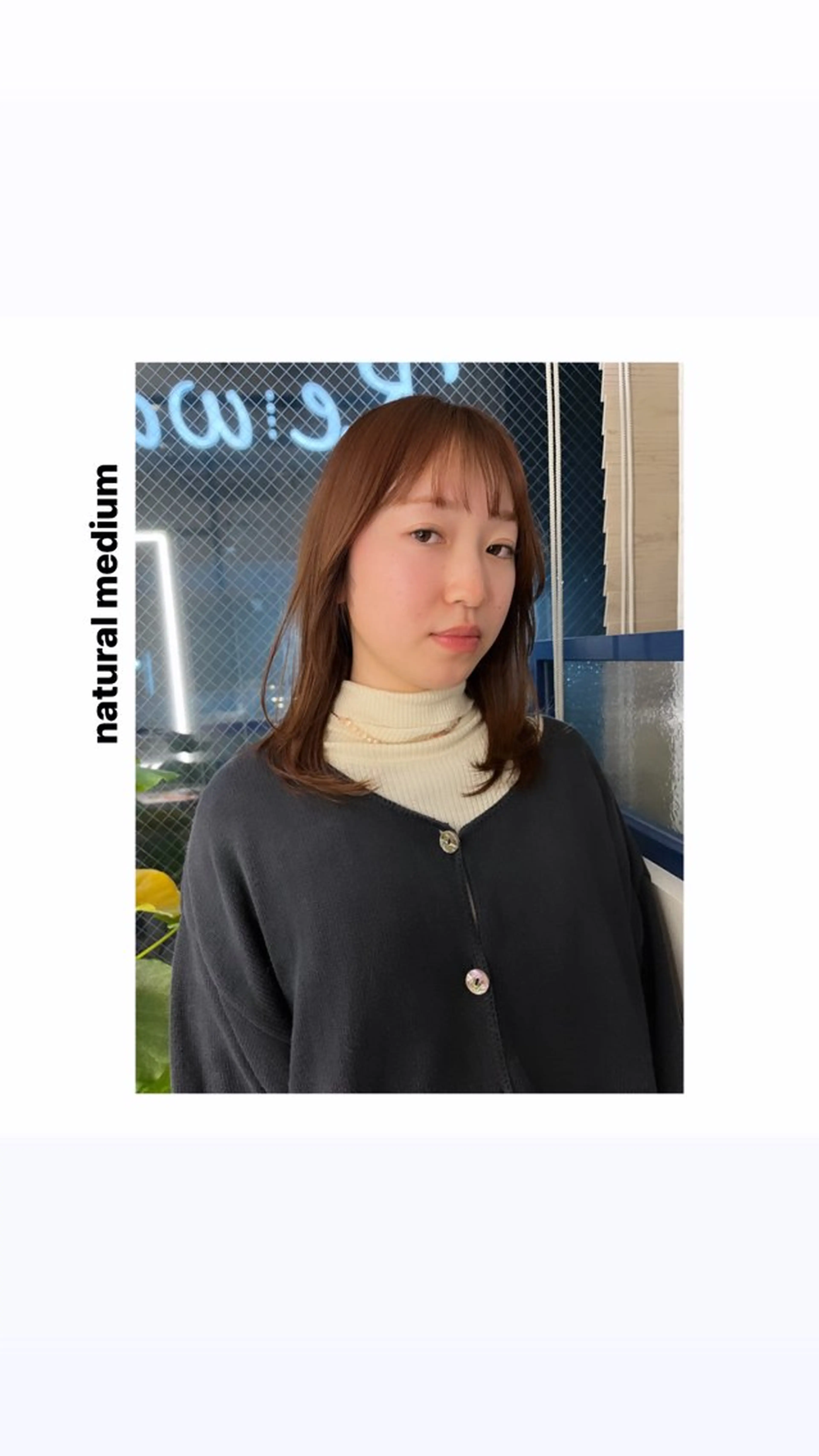 ミディアム カラー ベージュカラー カット ヘアカラー トリートメント hiro【沿線で叶う 似合わせhair】のヘアスタイル