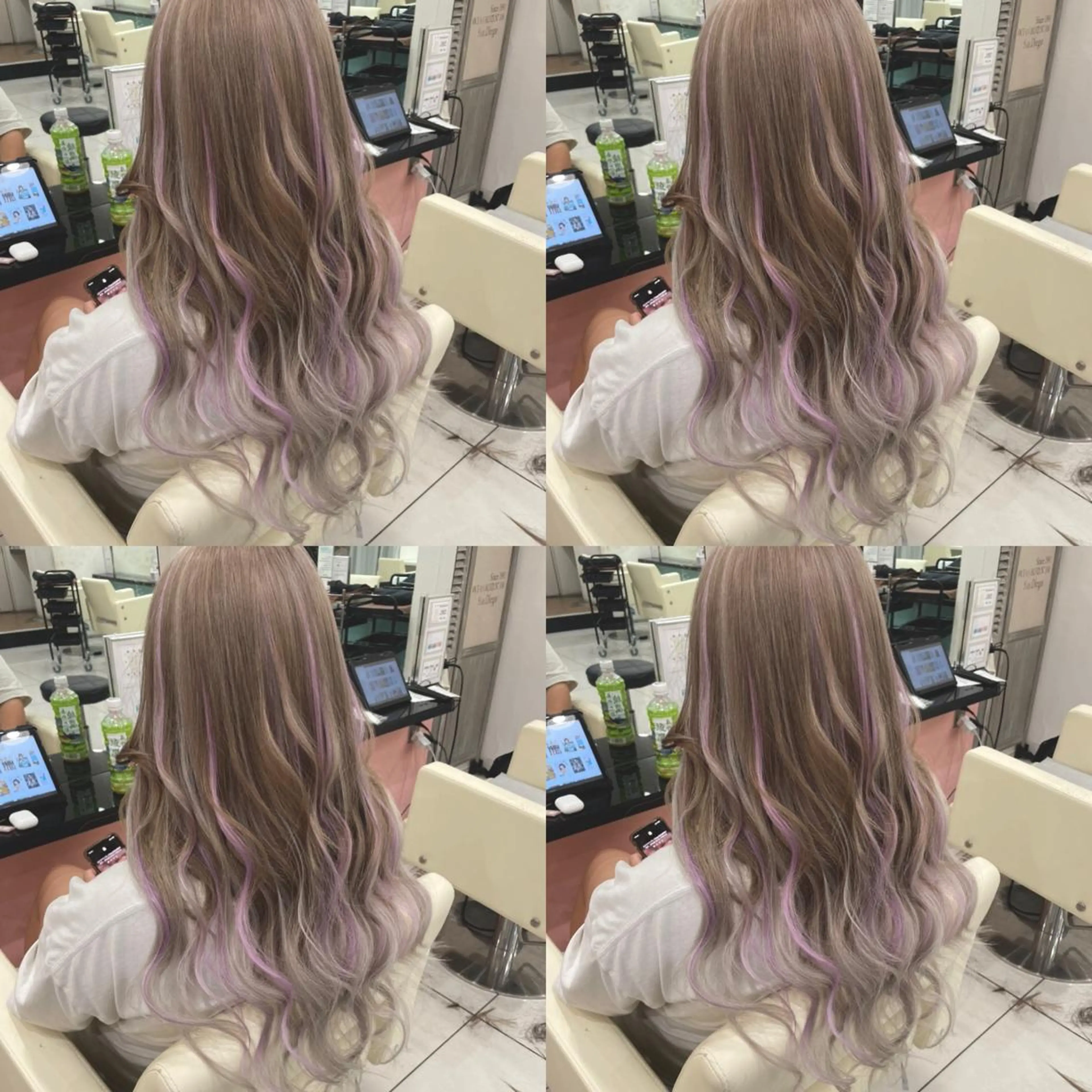 ロング カラー ハイライトカラー パープルカラー ハイライト 🌷MAYU 🌷のヘアスタイル