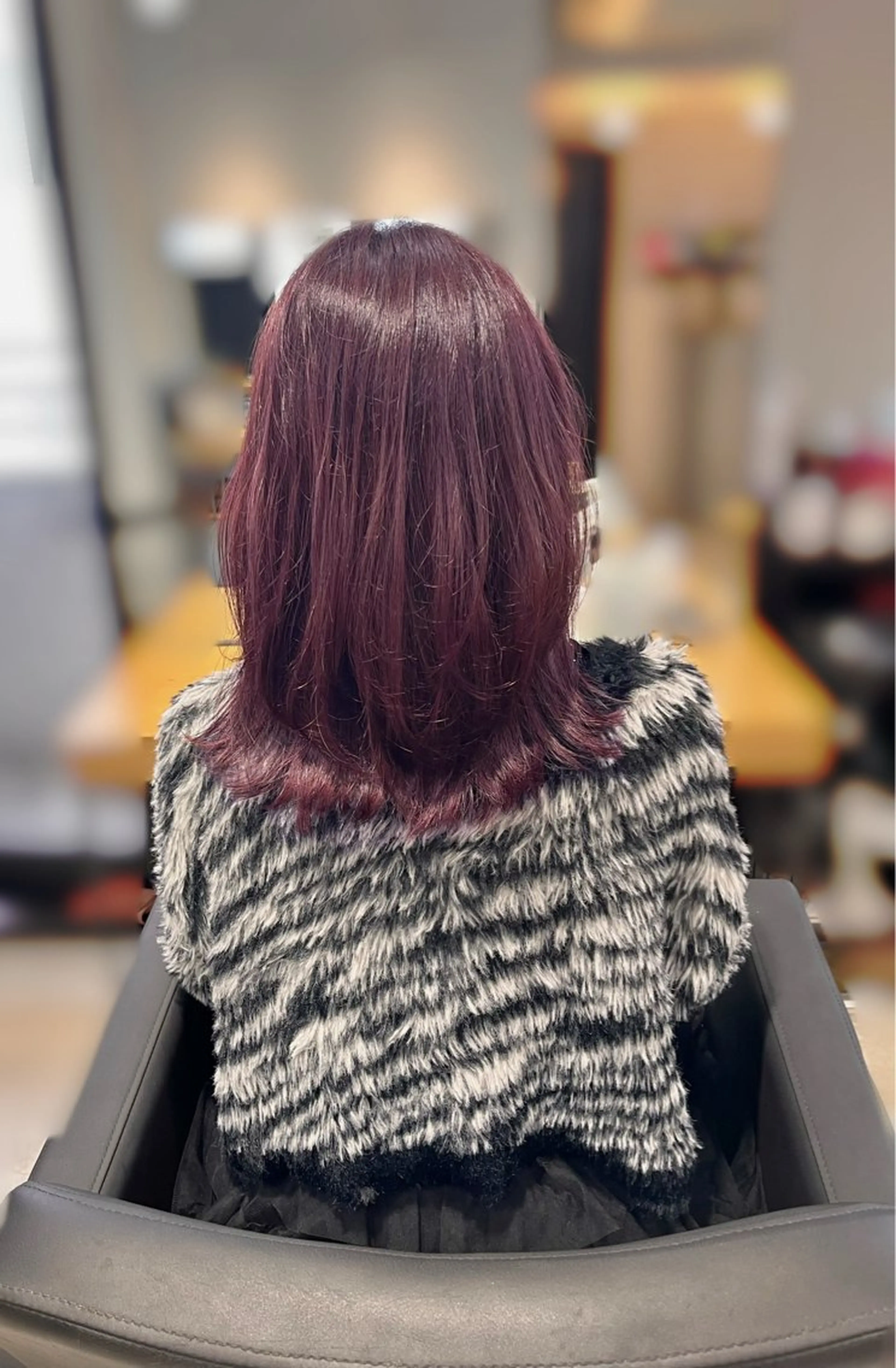 ミディアム パープルカラー 💖暖色系カラー💖 🦋HARU 🦋のヘアスタイル