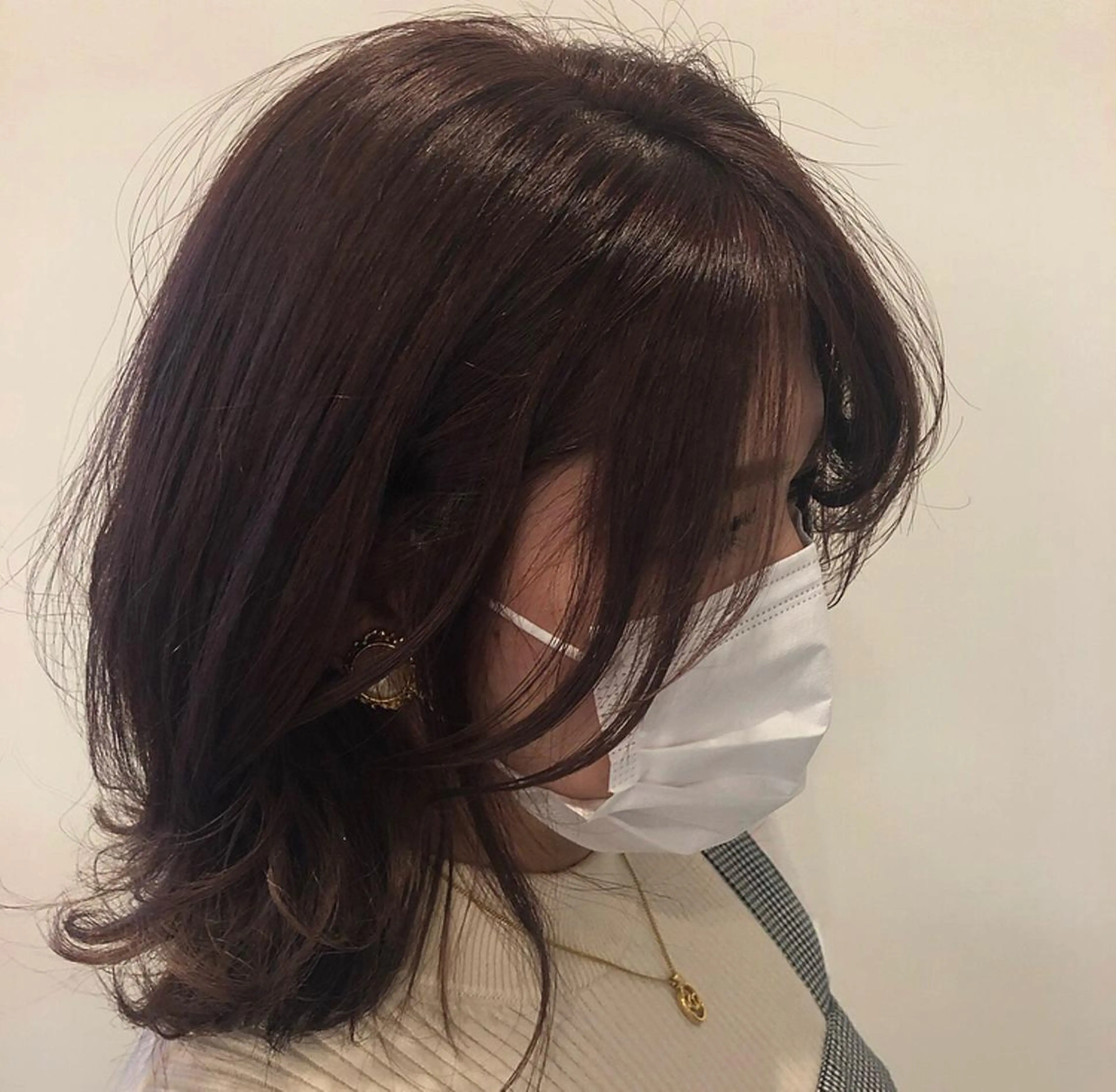 ミディアム カラー ベージュカラー ピンクカラー ピンクベージュ ラーム 乃木店のヘアスタイル