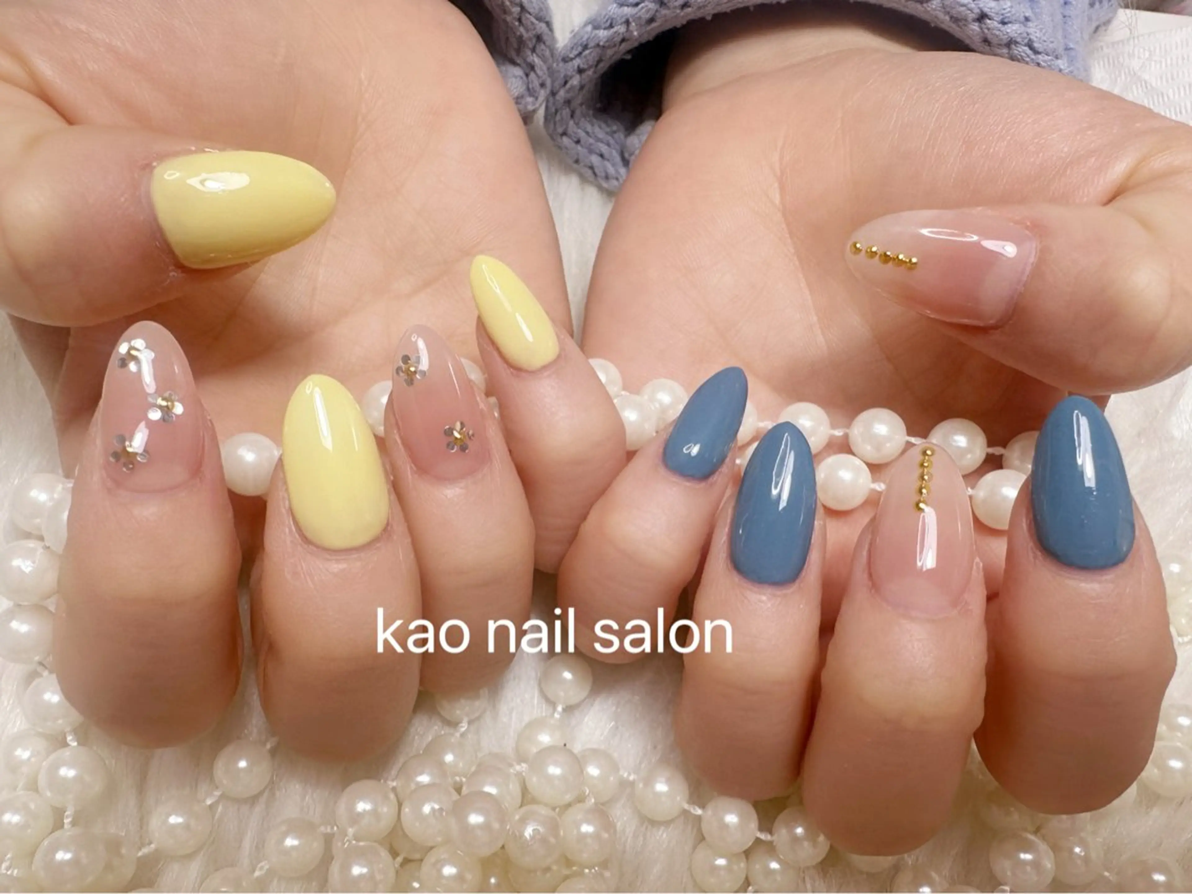 ネイル ハンドネイル kao nail マグネット/長さだしのネイルデザイン