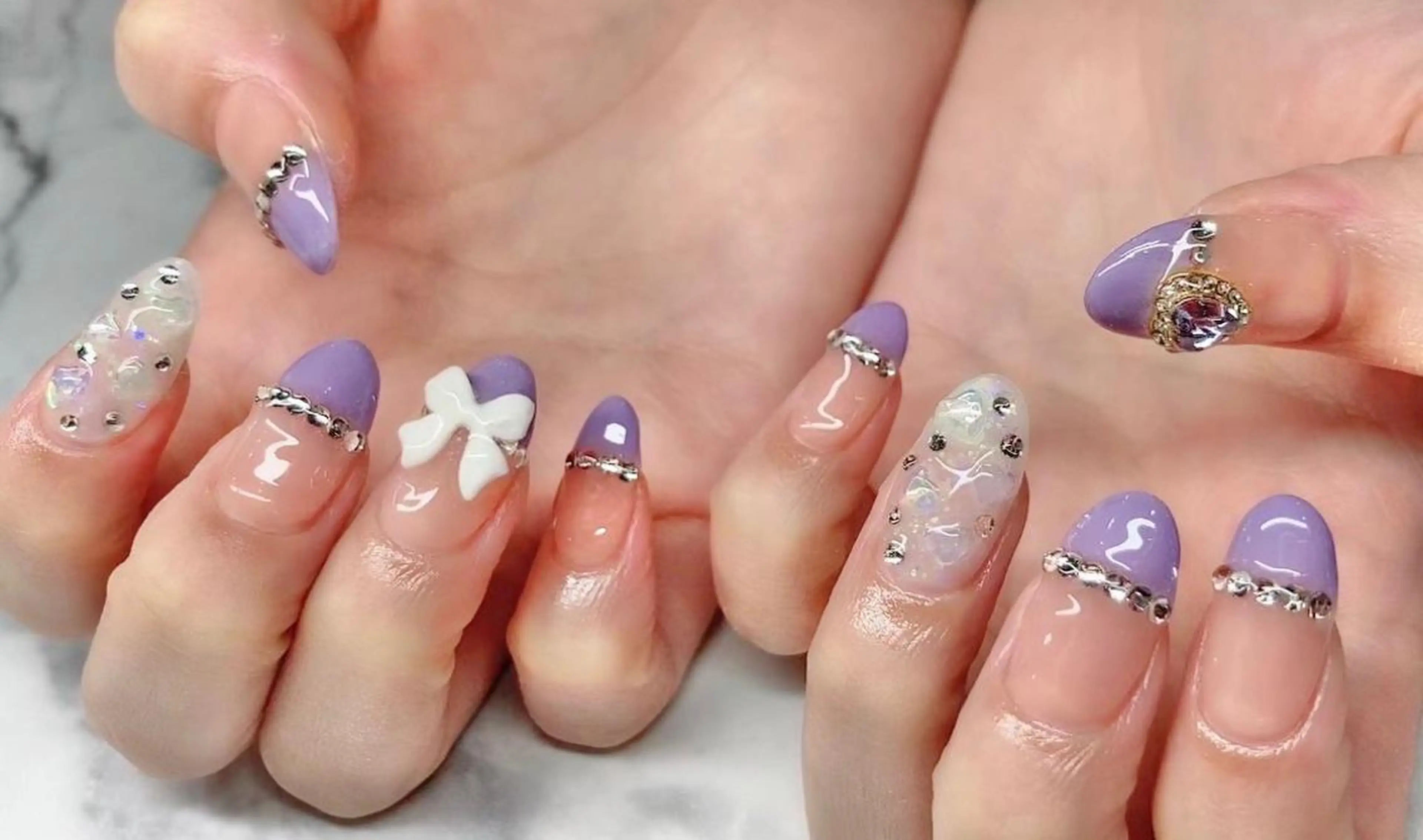 ネイル 長さ出し ジェルネイル 韓国ネイル マグネットネイル 持ち込み ハンドネイル Nail&eye Belire 新宿のネイルデザイン