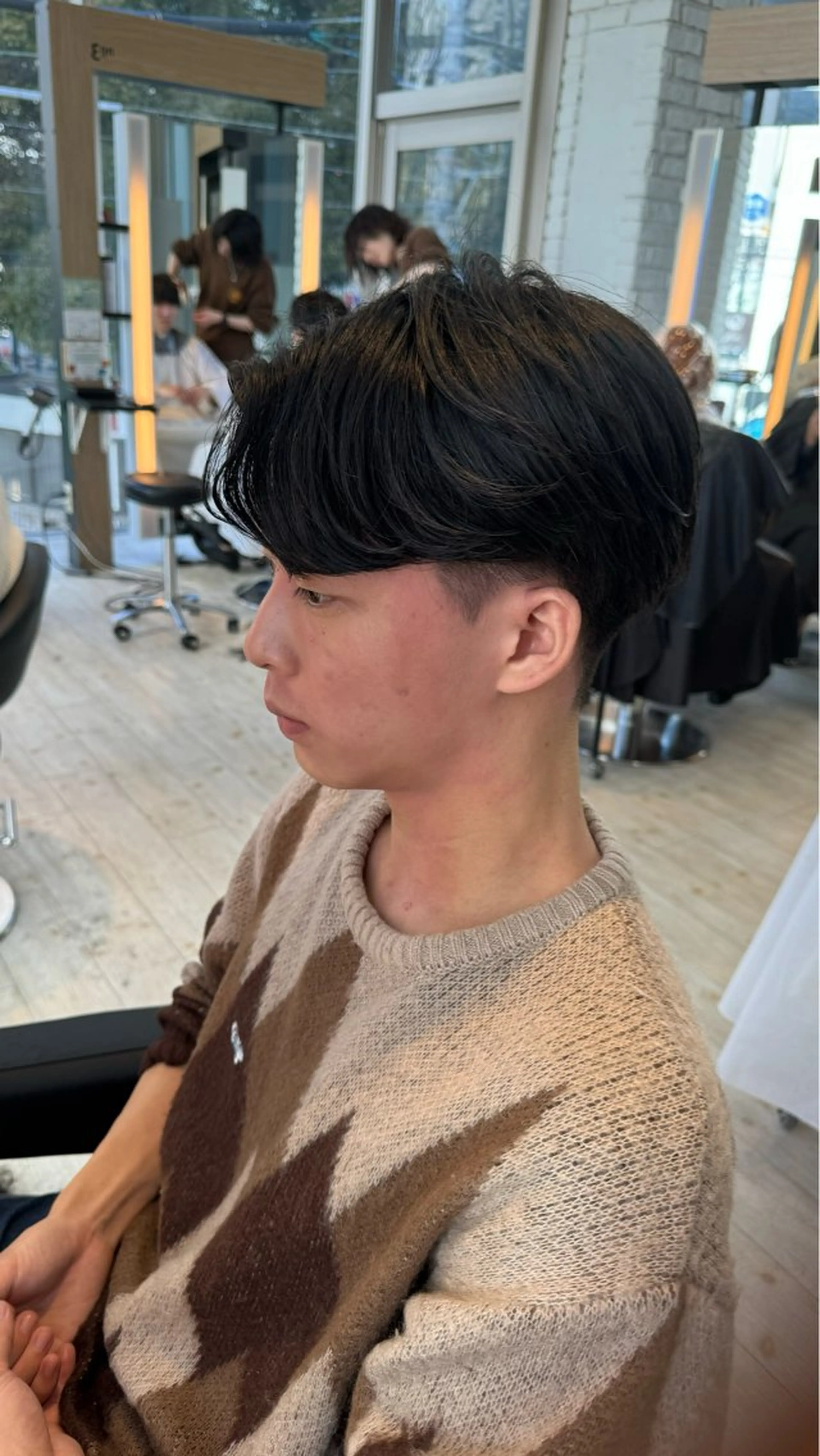 パーマ メンズ カルマパーマ メンズパーマ カット パーマ rinko/メンズ/ ブリーチカラー/栄のヘアスタイル