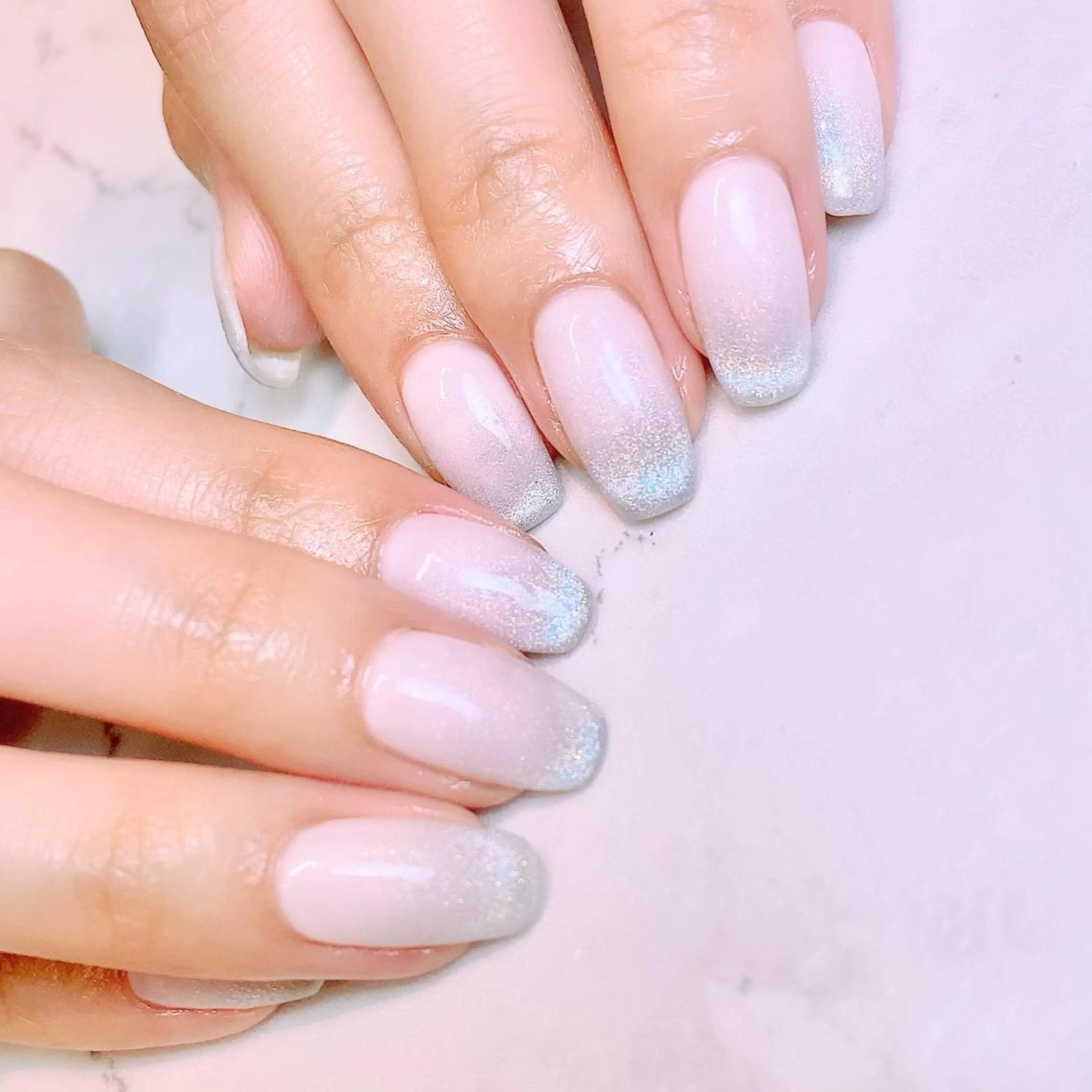 ネイル 長さ出し ジェルネイル ハードジェル マグネットネイル ワンカラーネイル プライベートサロン Rのネイルデザイン