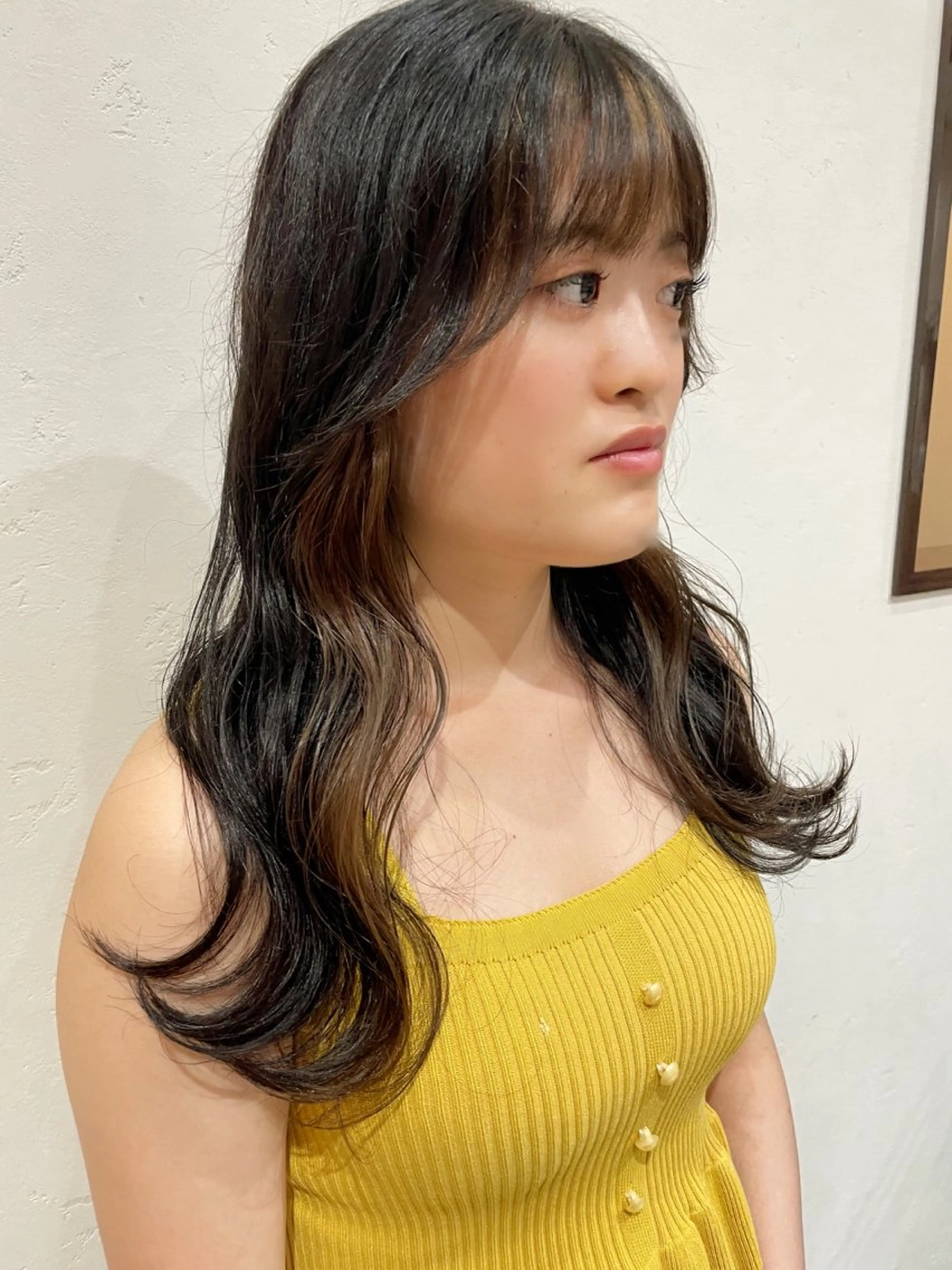 ロング カラー 北島 遥香🫧インナ ー /ベージュカラーのヘアスタイル