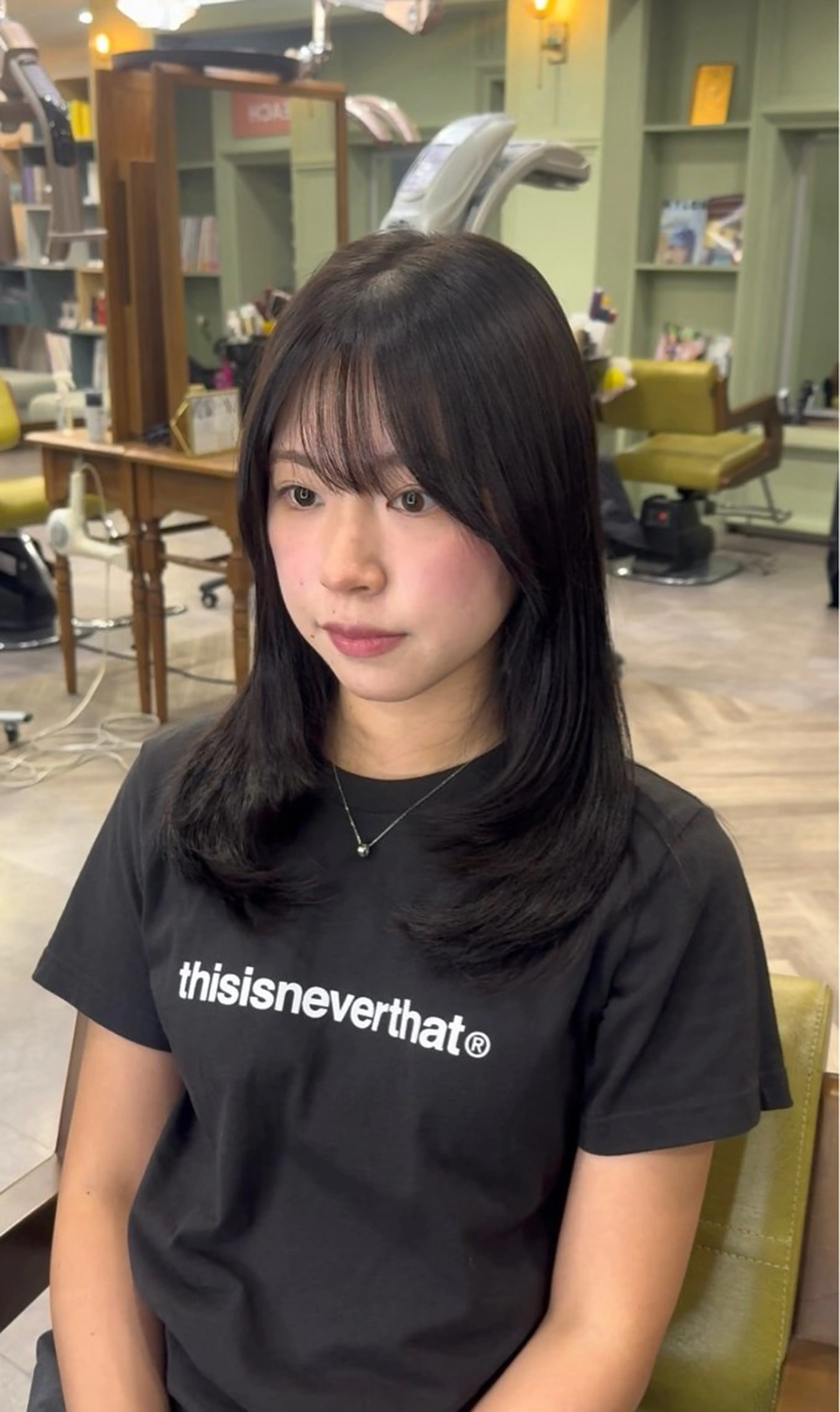 カラー AYANE ◝✩韓国ヘアのヘアスタイル