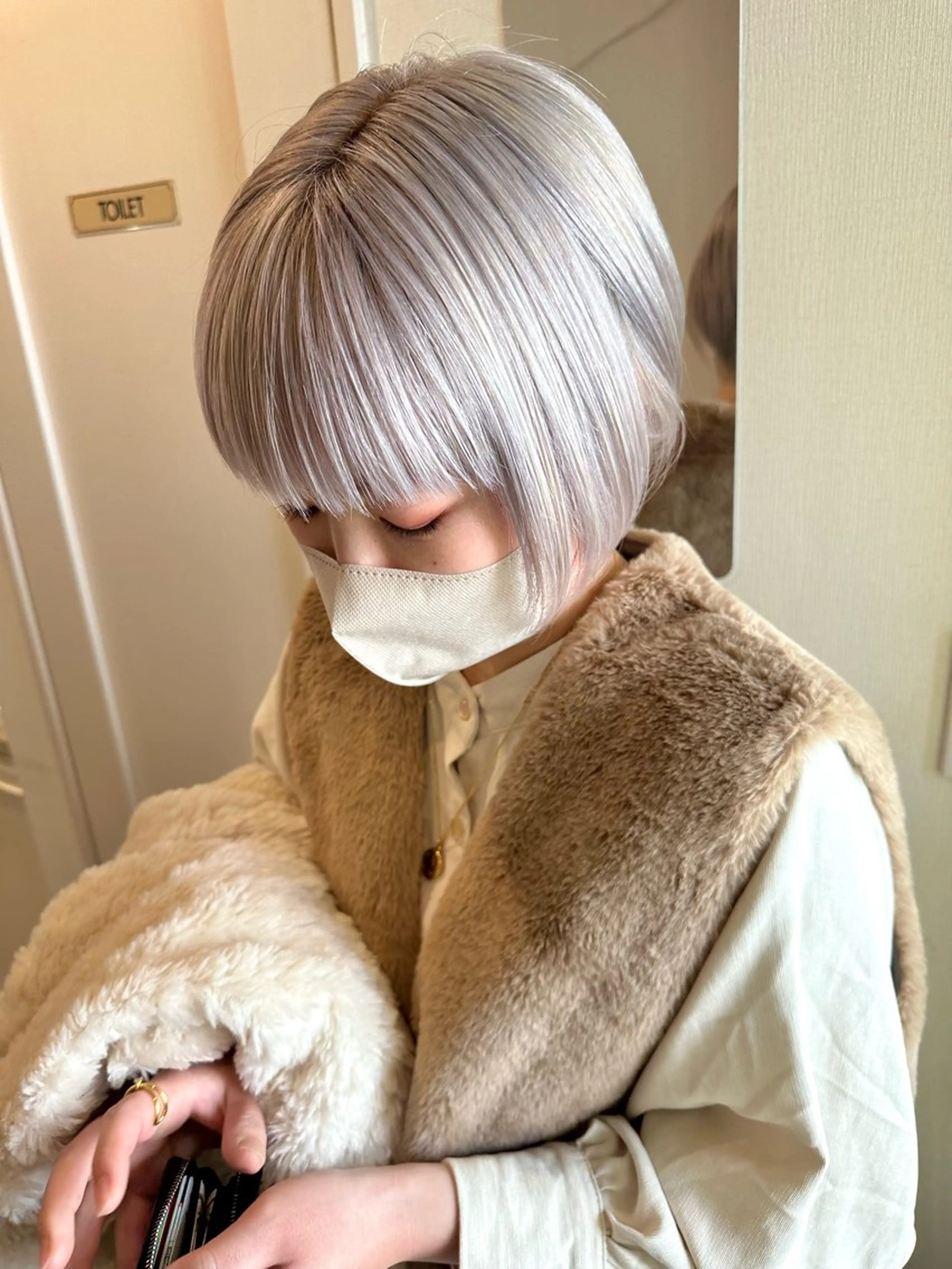 【ミニモ限定1日2名様】【カット】＋【ケアブリーチ】＋【ケアカラー】＋【超濃厚5stepトリートメント】の写真