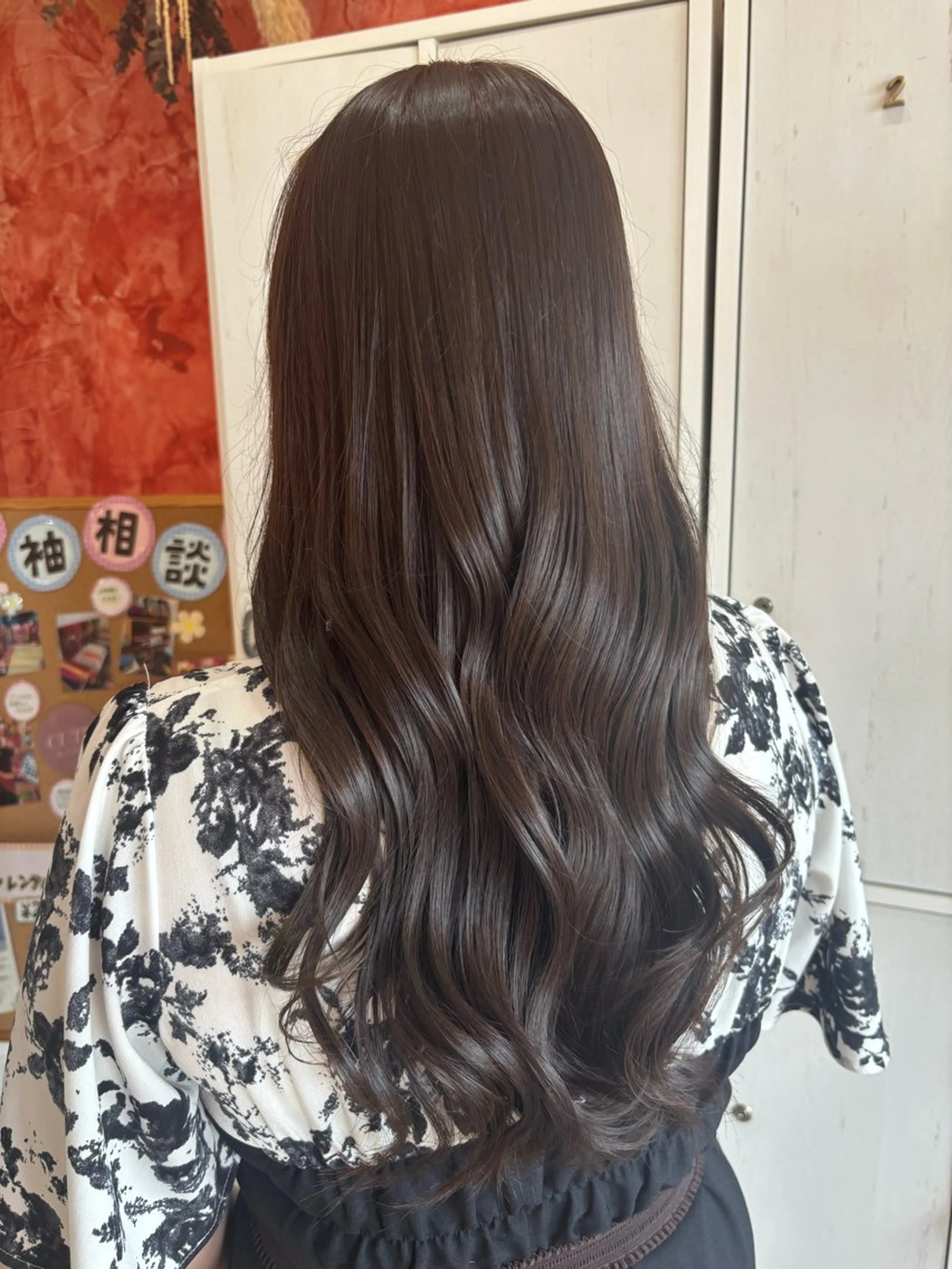 ロング 、 、のヘアスタイル