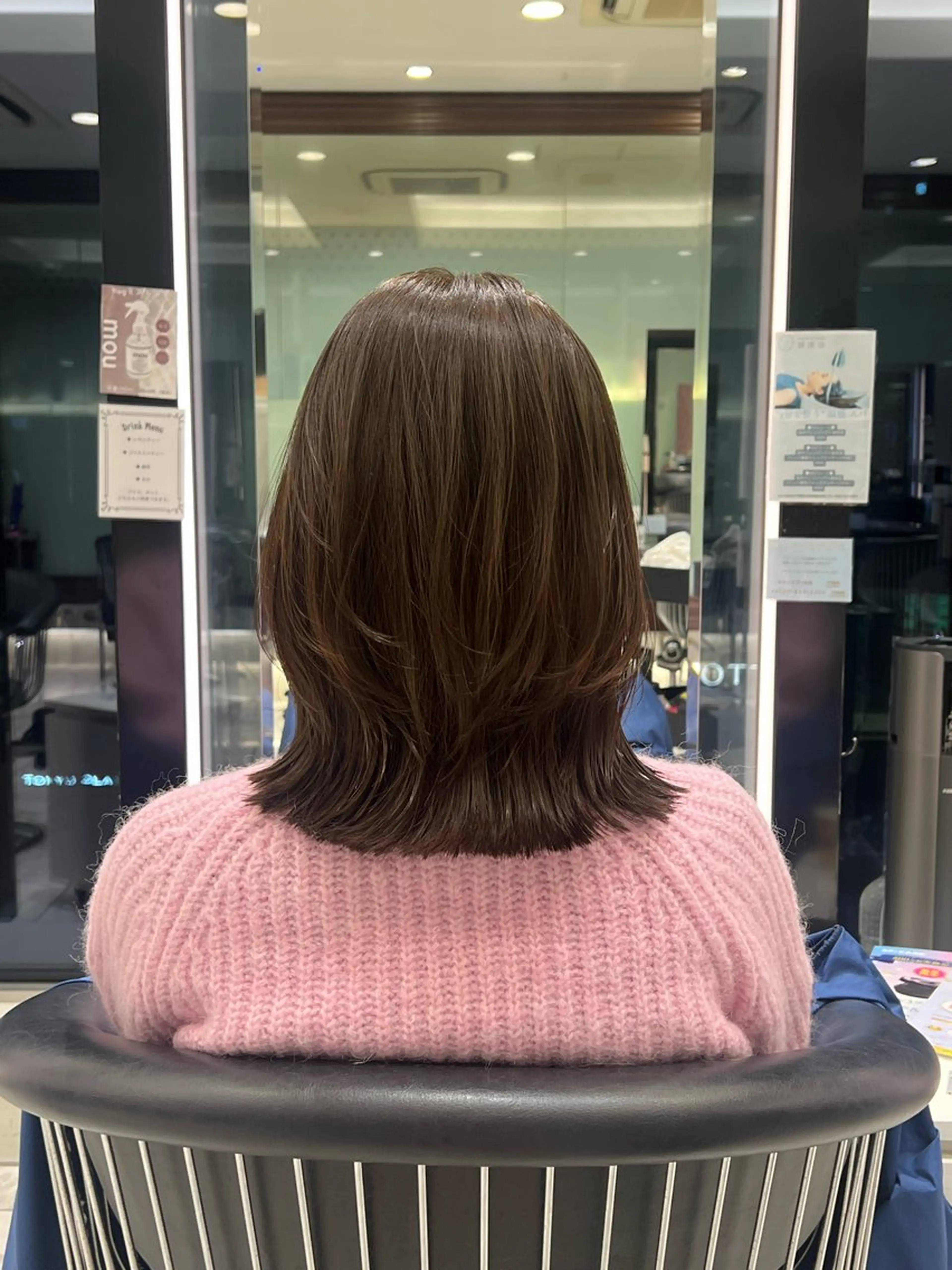 ミディアム 🌙コテ巻き風パーマ 🌙菜月のヘアスタイル