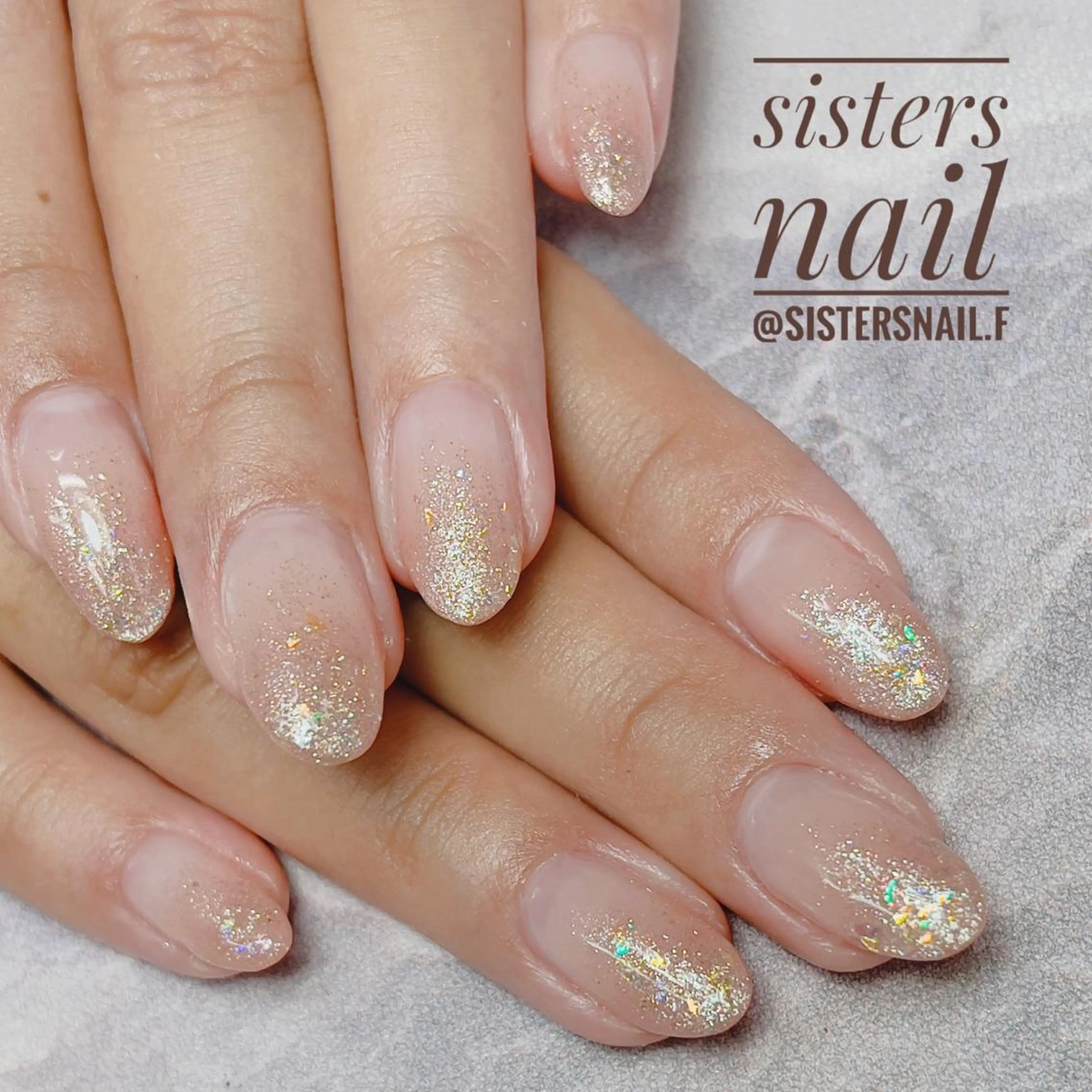 ネイル アートネイル オーロラネイル グラデーション キラキラネイル ラメ(グリッター) sisters nail.fのネイルデザイン
