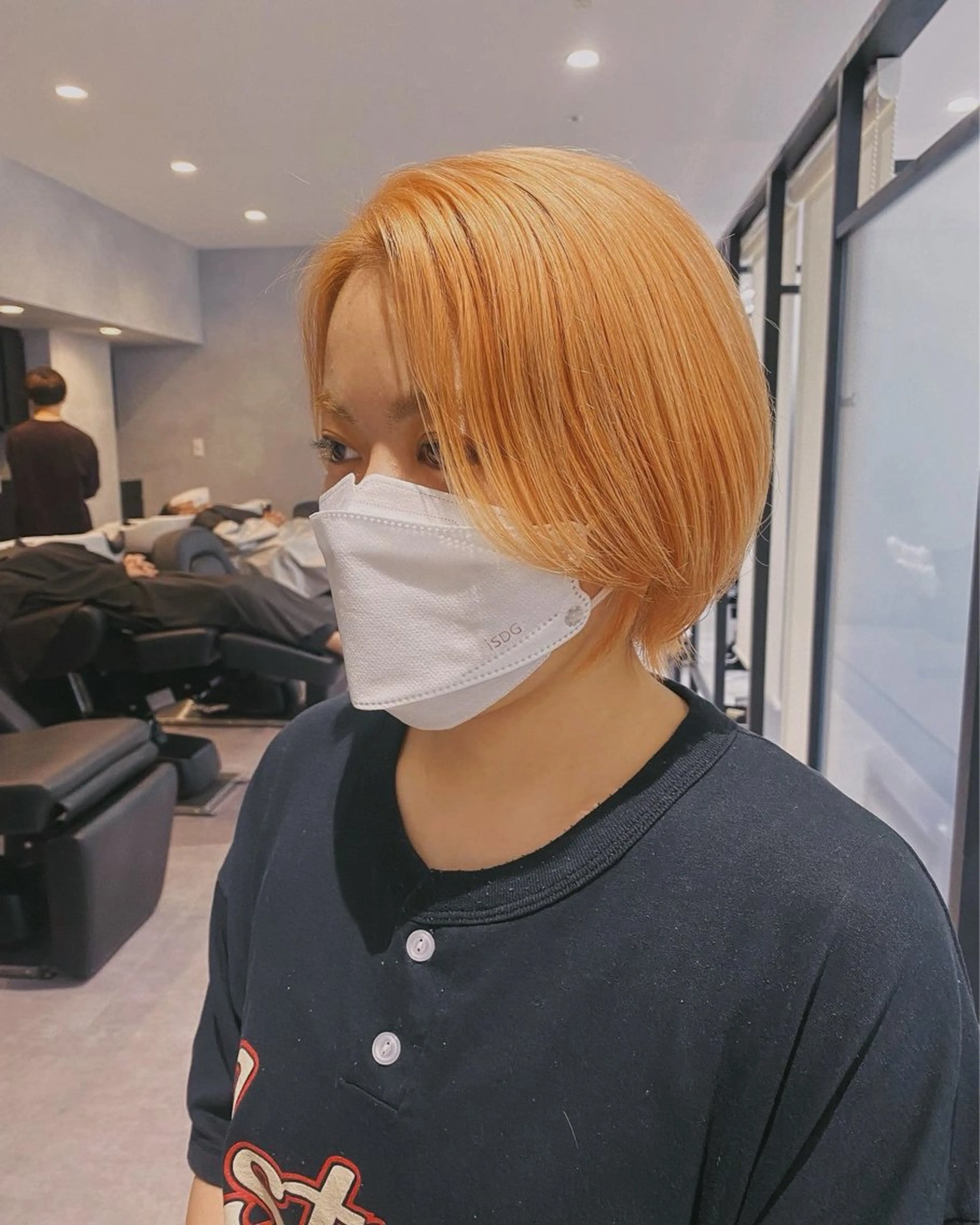 ショート ショートボブ ショートレイヤー ボブ レイヤーカット ショートヘア カット トリートメント 鈴木/ニュアンス パーマ/メンズのヘアスタイル