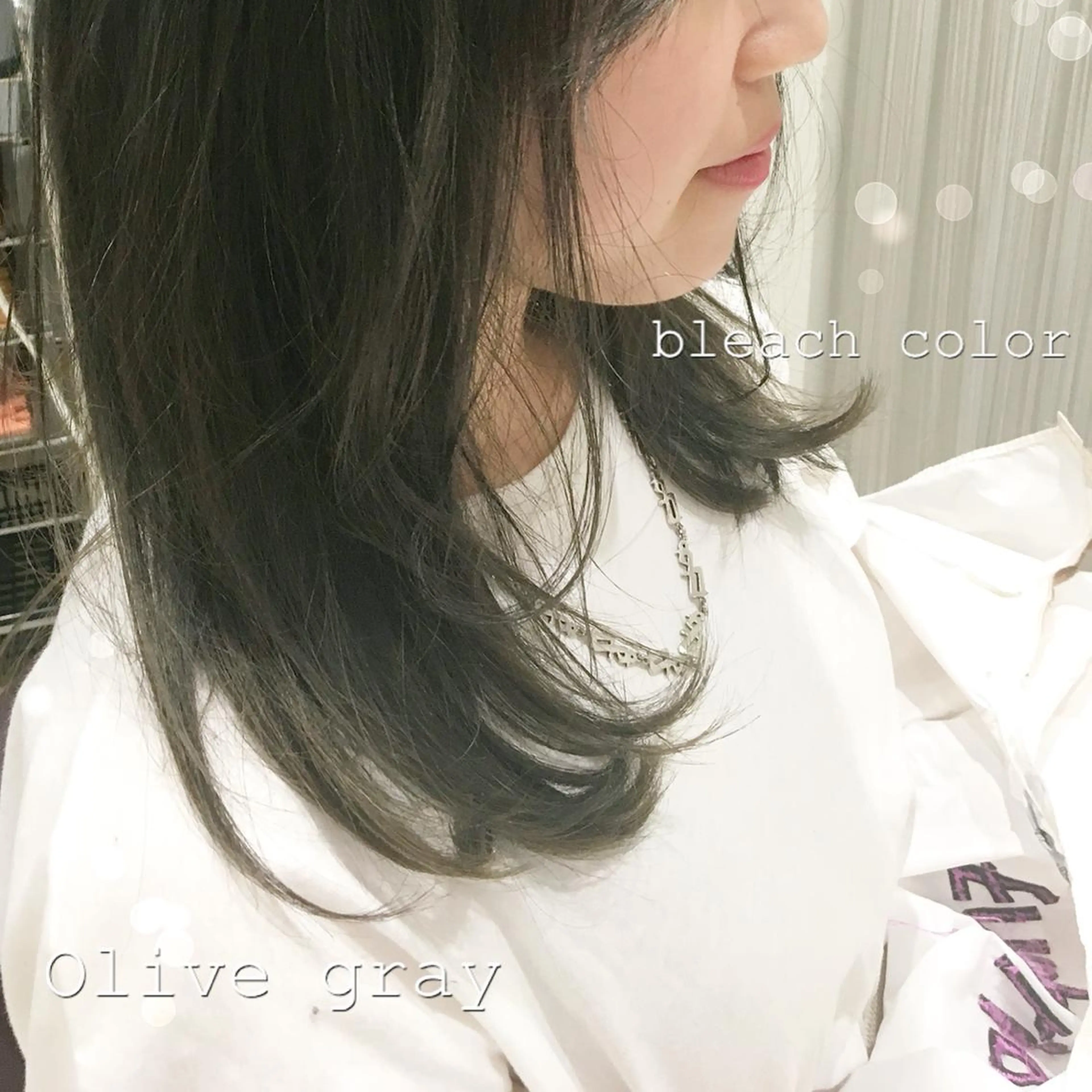 セミロング カット ヘアカラー トリートメント B3  SHARE SALON【ビースリーシェアサロン】所属・☀️透明感color KURO☀️のヘアスタイル