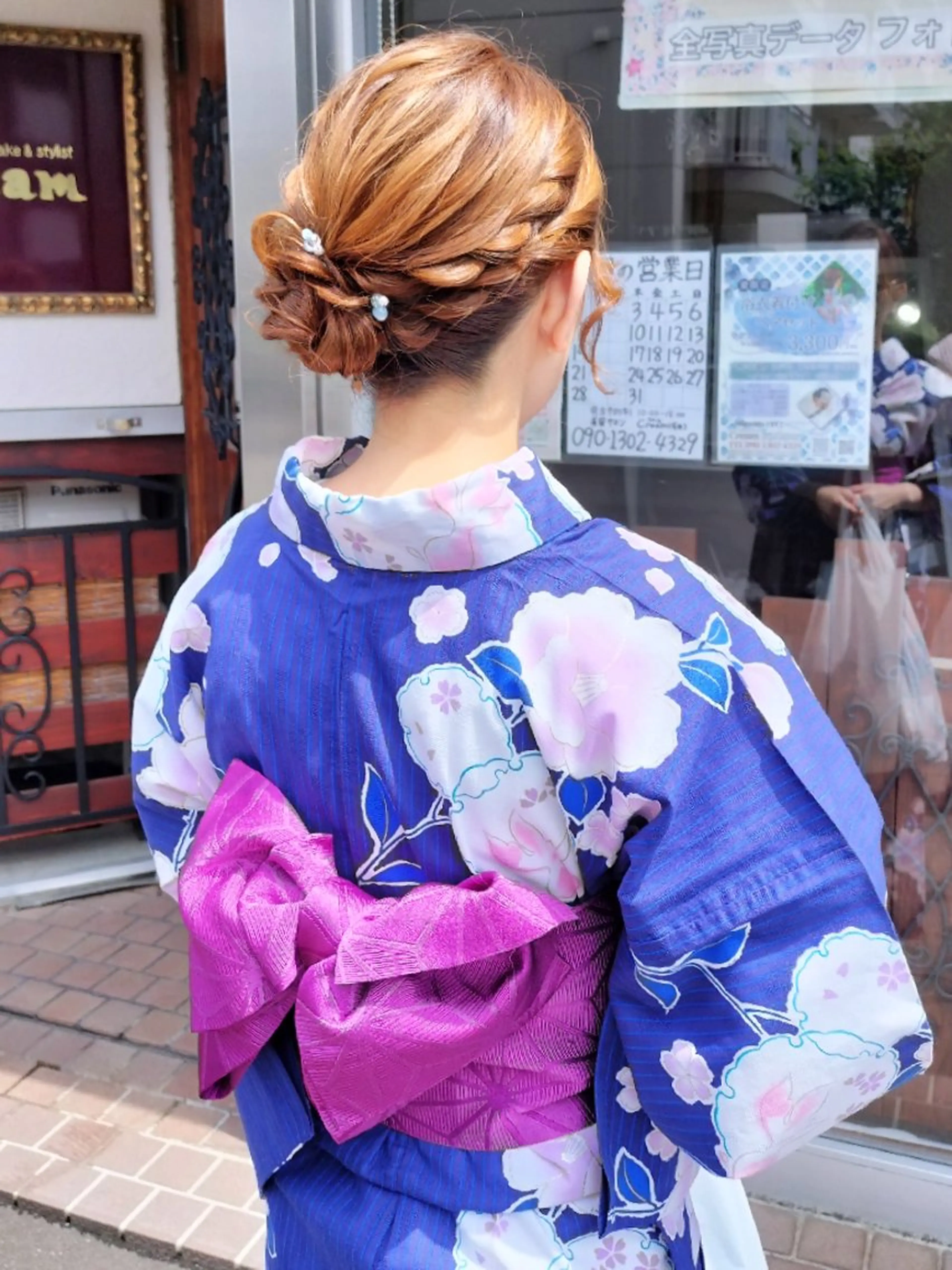 👘浴衣着付け+ヘアセット👘の写真