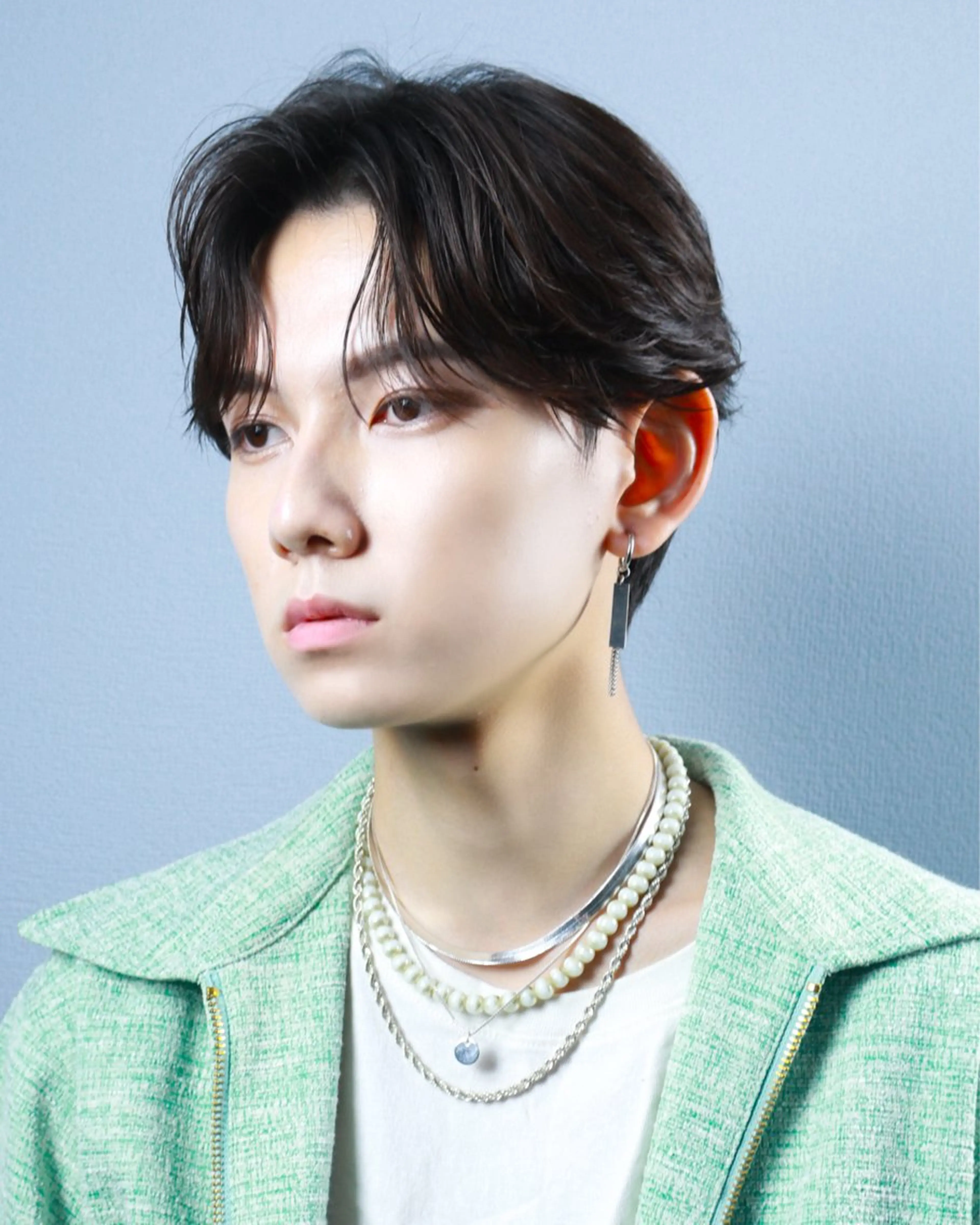 ショート パーマ メンズ メンズ韓国風 メンズパーマ 韓国風ヘア ニュアンスパーマ カット パーマ ヘアセット I-LAND 【アイランド】所属・【メンズパーマ】 I-LANDのヘアスタイル