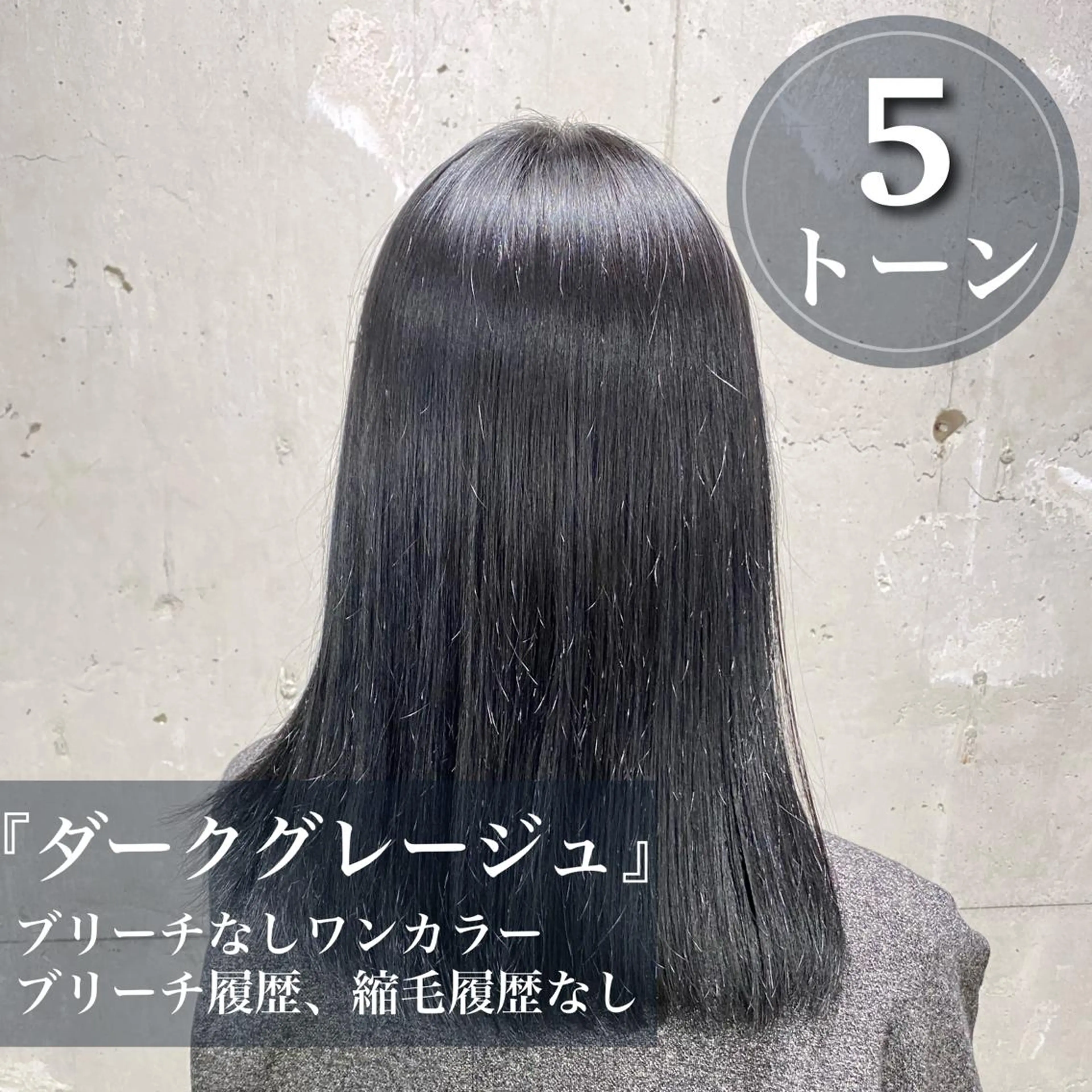 セミロング カラー 透明感カラー 表参道/透明感カラー /暗髪/ジュキヤのヘアスタイル