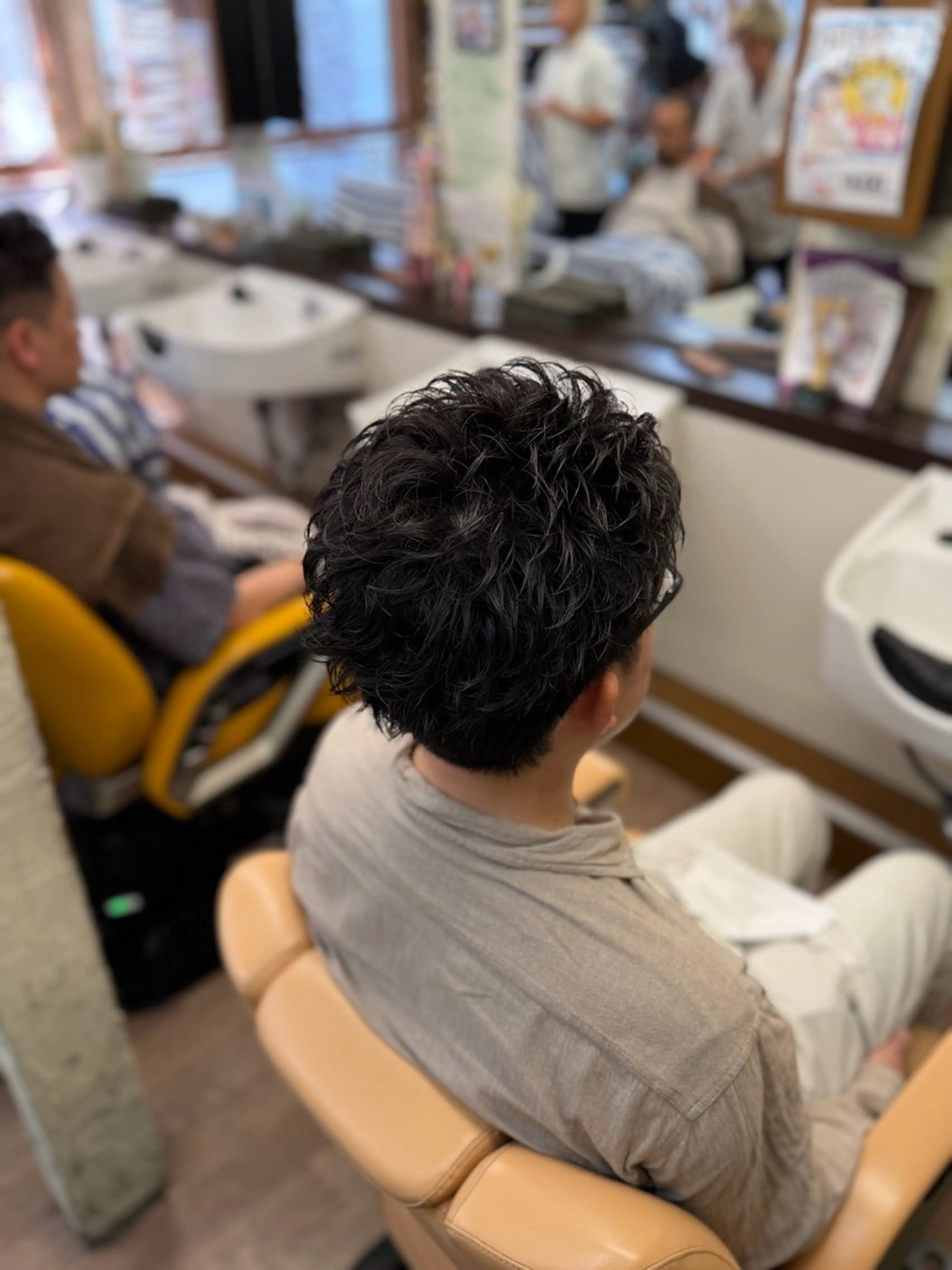 ショート パーマ ショートヘア カット パーマ パーマ/フェード/新 宿/アイパー/上田のヘアスタイル