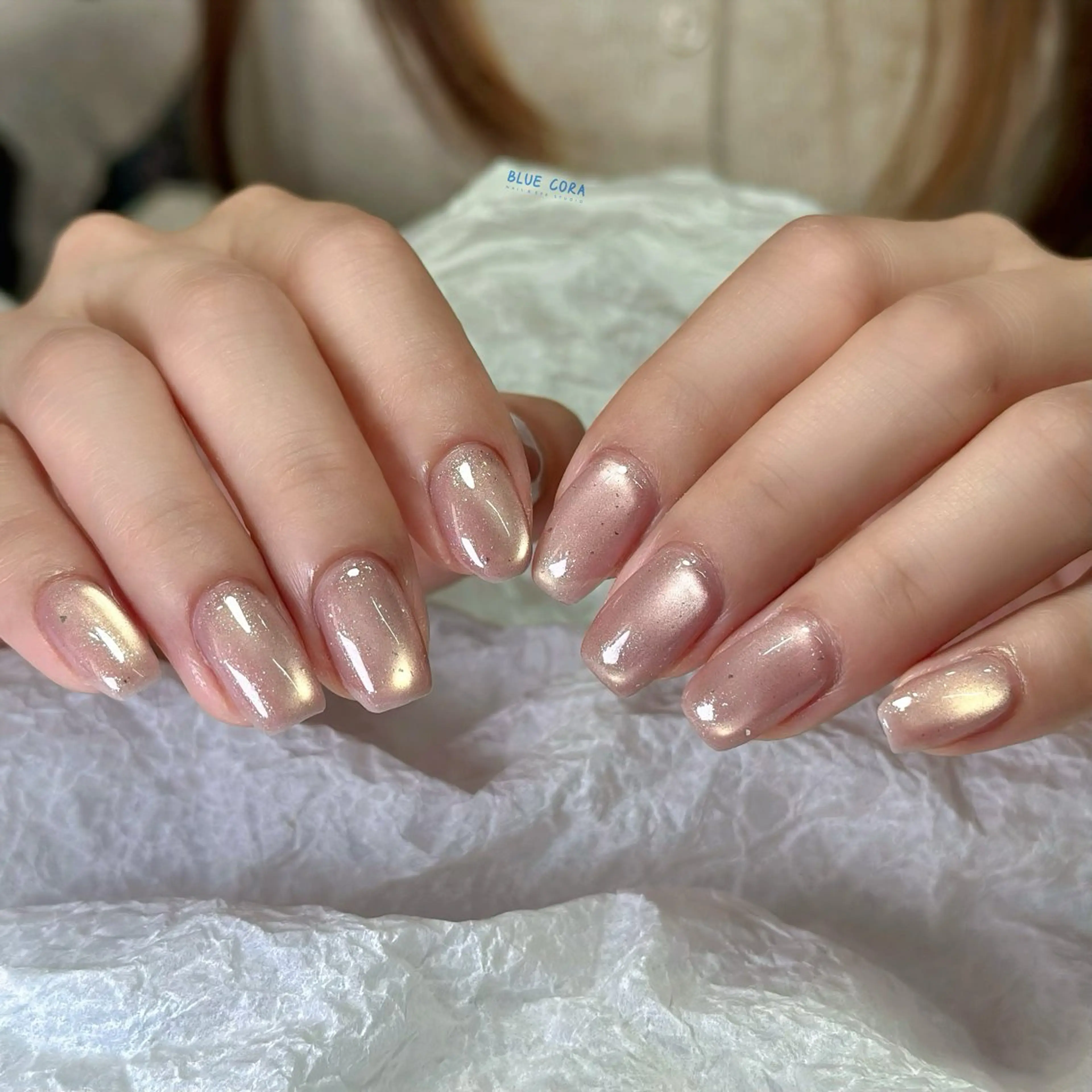 ネイル マグネットネイル ハンドネイル ハンドケア BLUE CORAのネイルデザイン