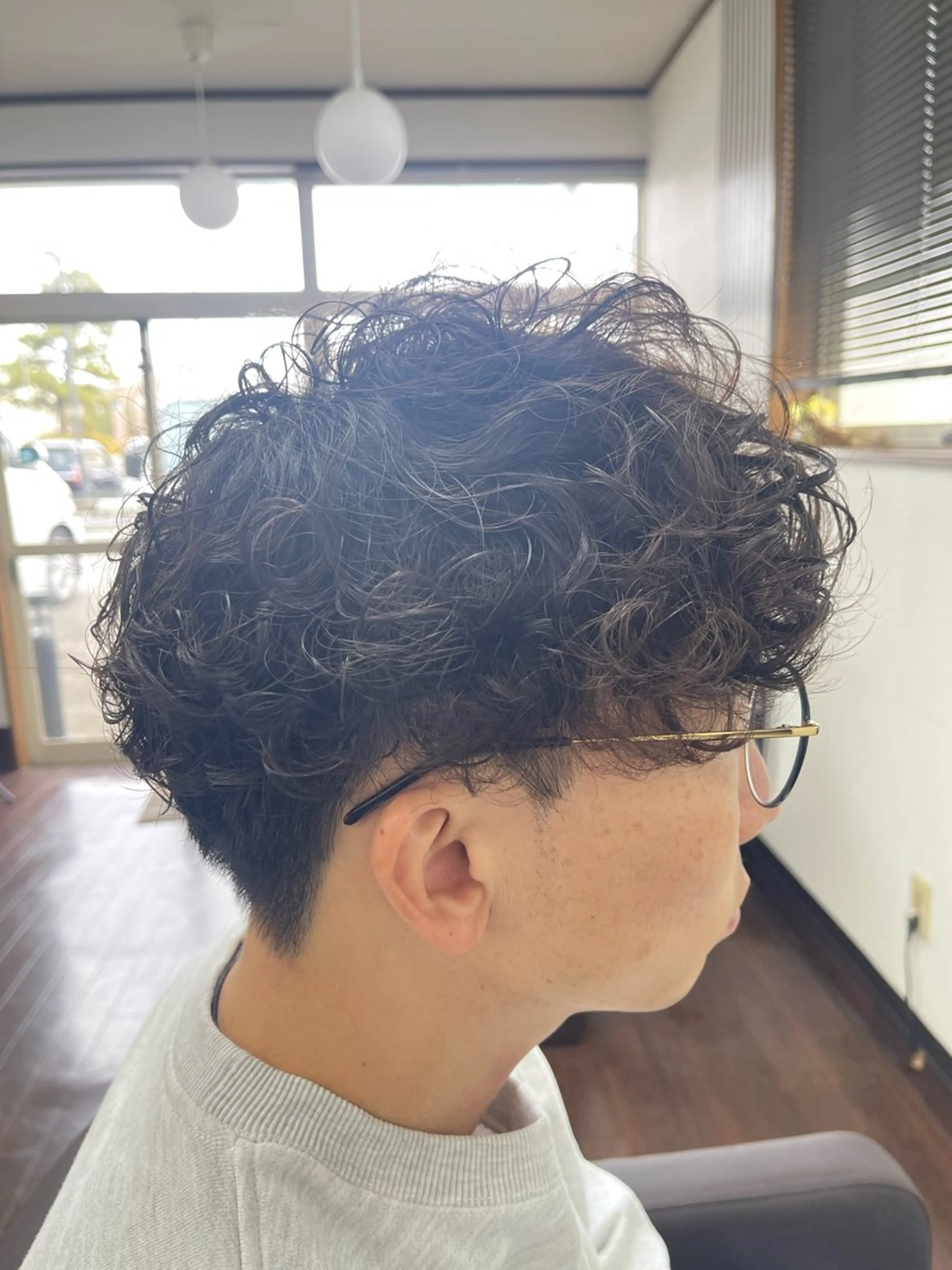 ショート パーマ メンズ メンズパーマ プードルパーマ プードルパーマ パーマ 個人/ゆっくりできる ヘアサロン/yukiのヘアスタイル