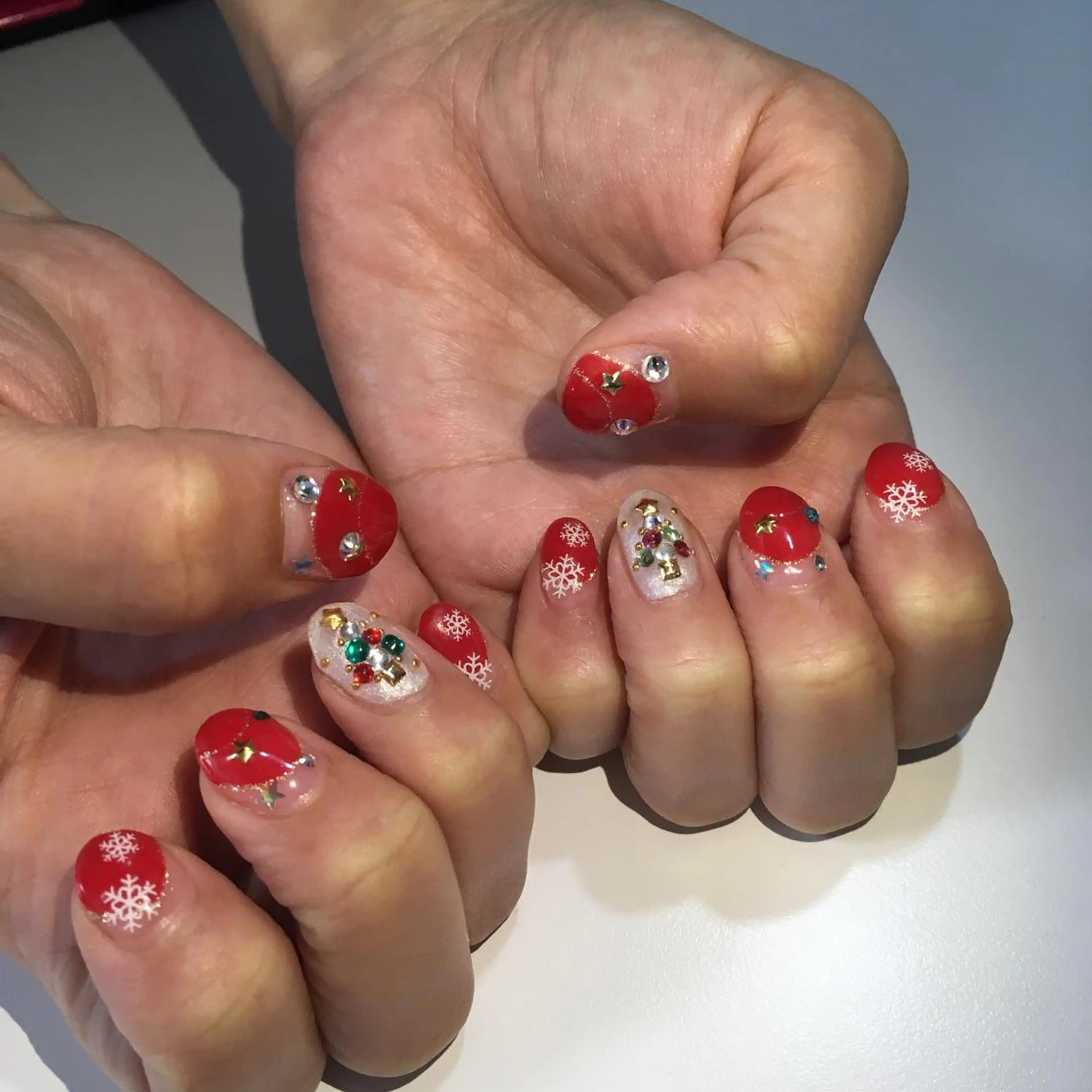 ネイル 冬ネイル クリスマス ☆ KAYOKO ☆のネイルデザイン