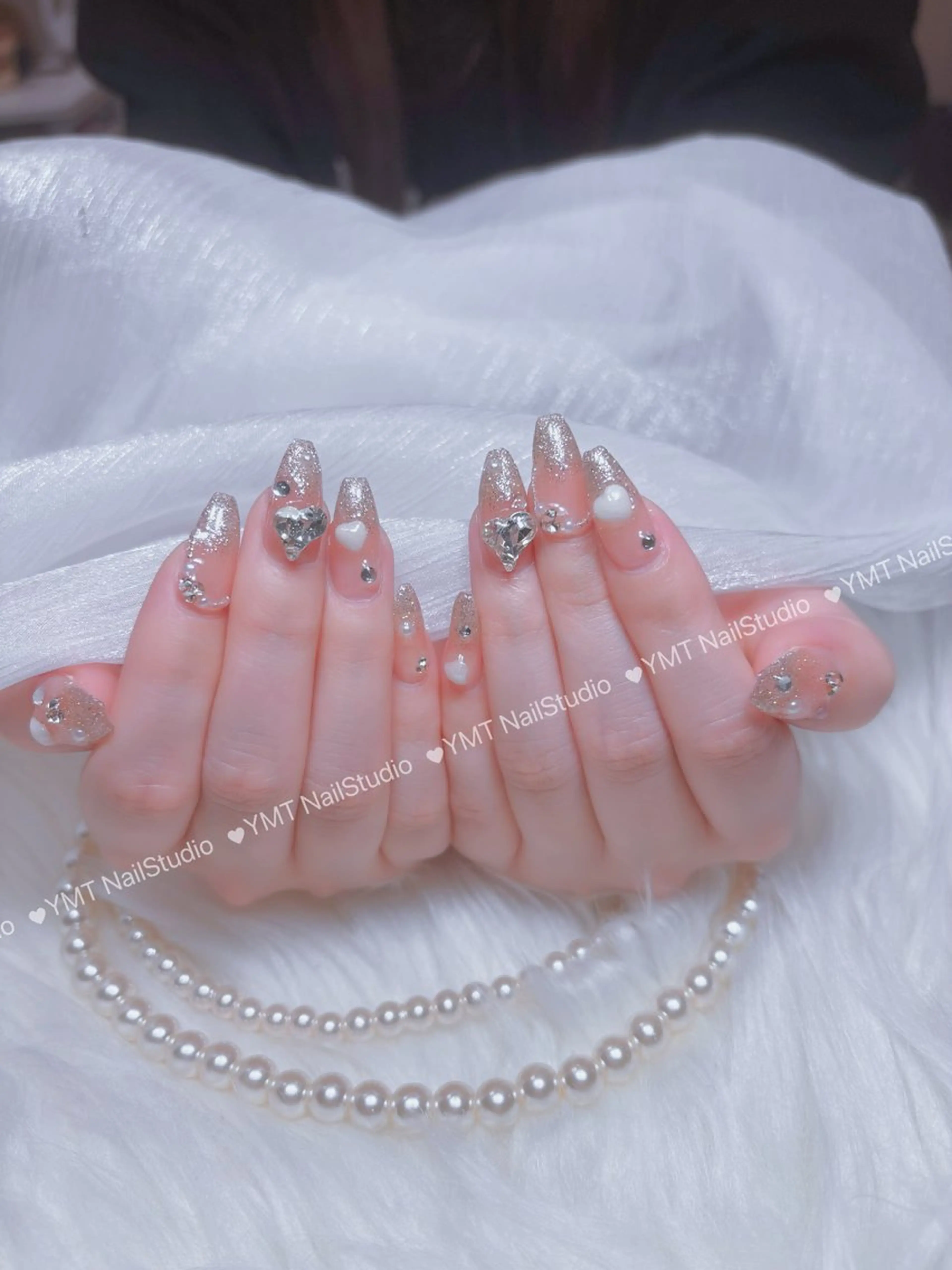 ネイル 長さ出し フットネイル ジェルネイル 韓国ネイル マグネットネイル ハンドネイル YMT. NailStudioのネイルデザイン