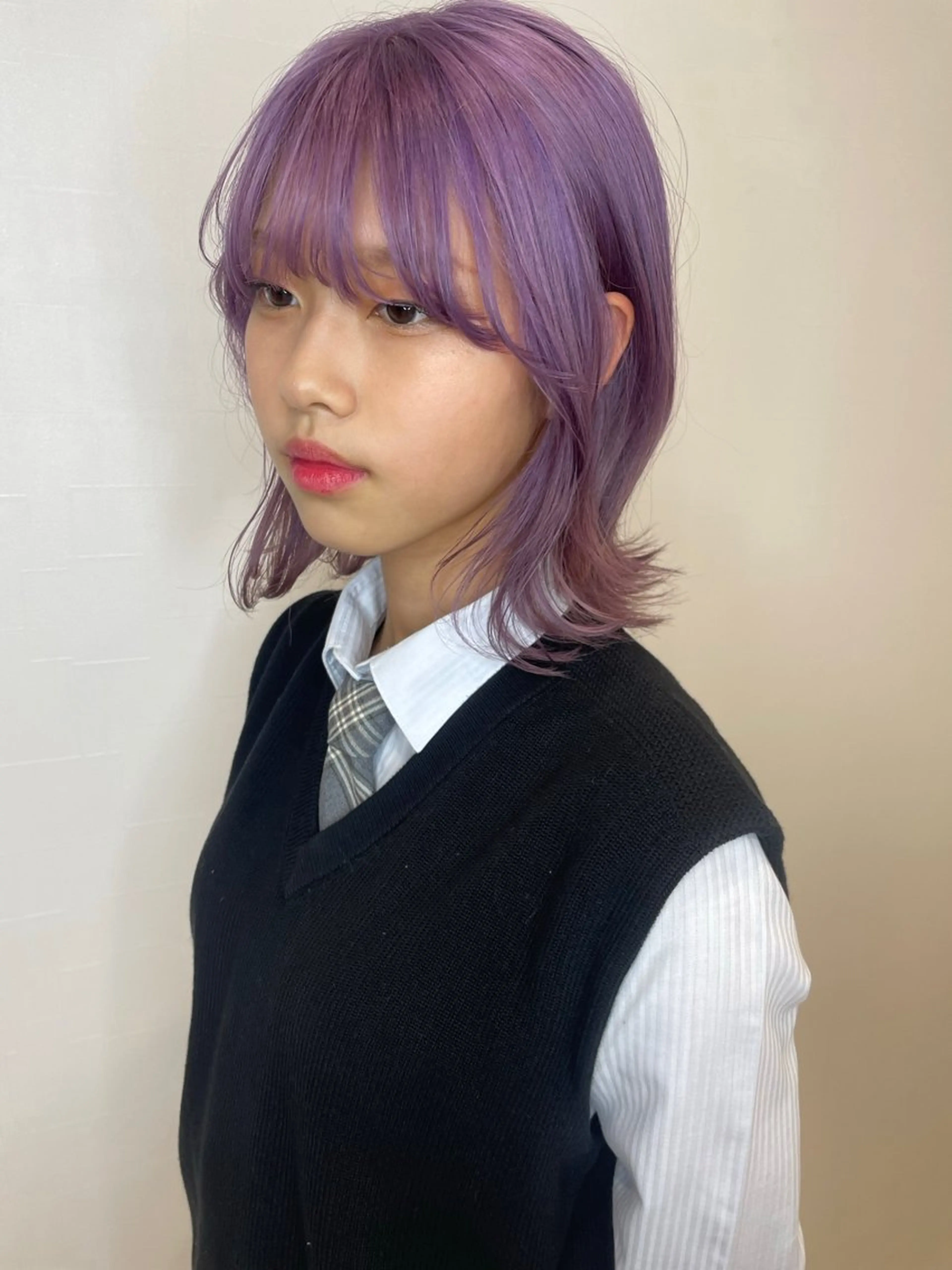 ショート カラー ブリーチ ケアブリーチ ダブルカラー パープルカラー 薬院浄水通/ショート /メンズ/rukaのヘアスタイル