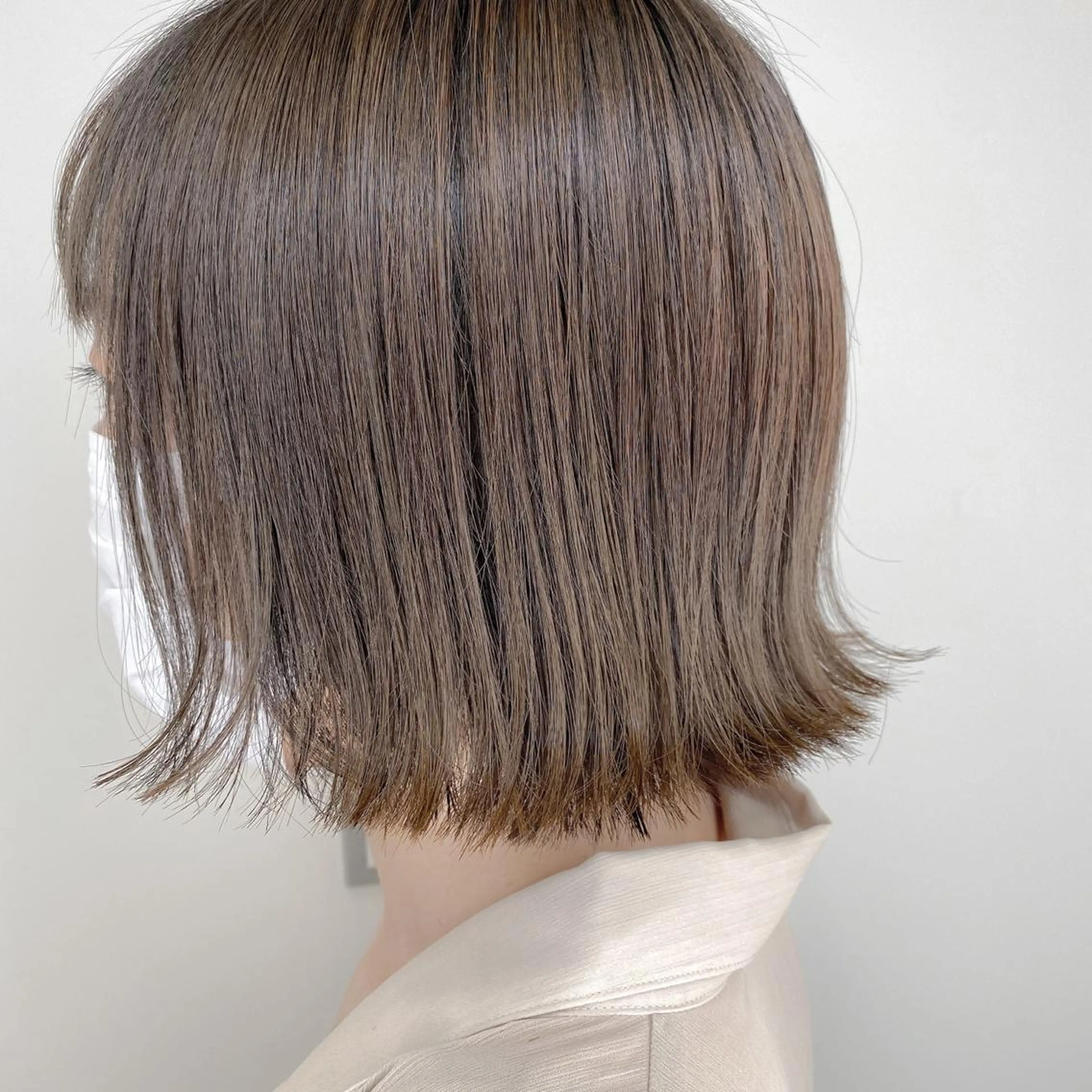 ミディアム カラー アッシュ ミント SALOWIN神戸三宮East店所属・【透明感、艶髪】西村 有司のヘアスタイル